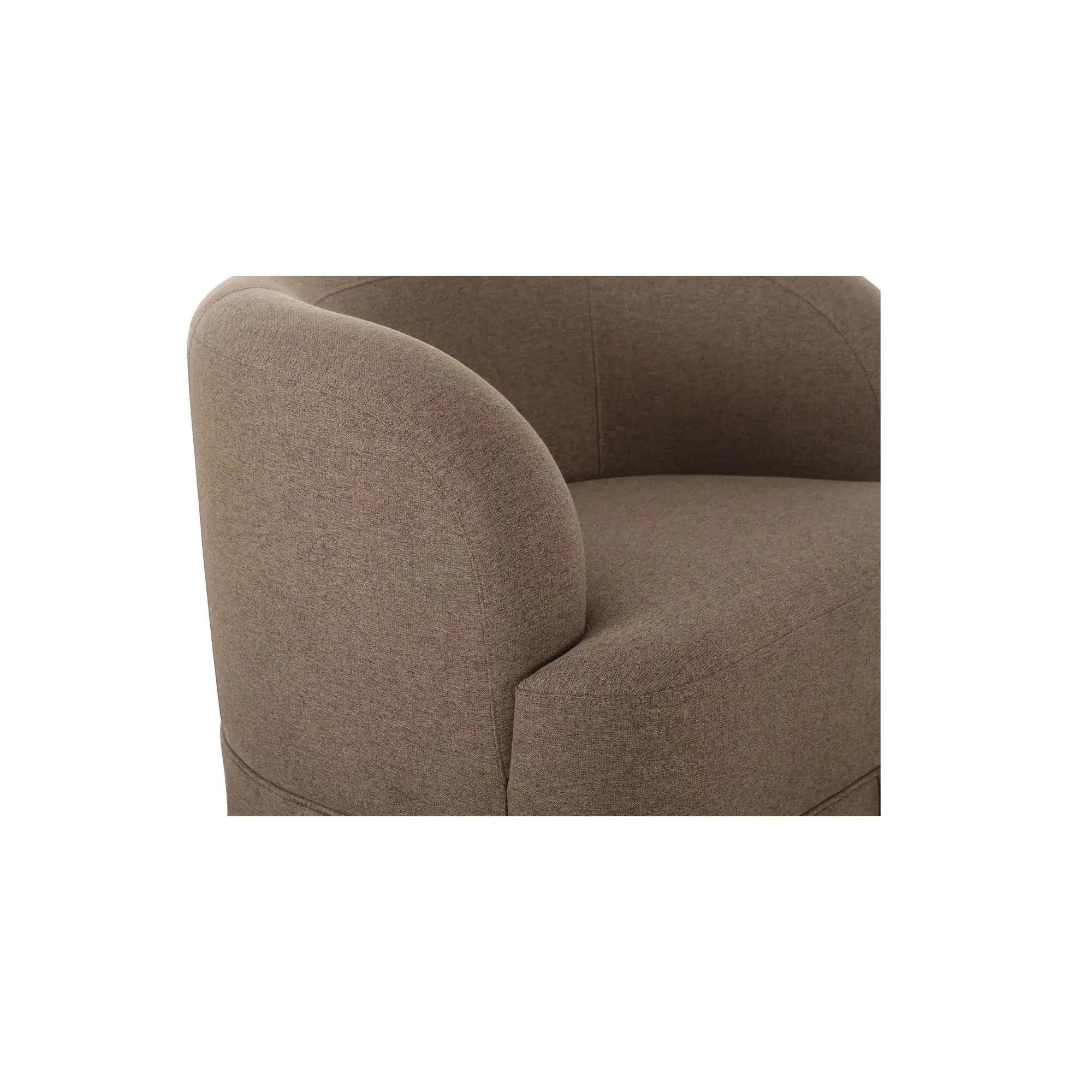 Moe's Home Collection Maren Brown Swivel Chair - Image 7
