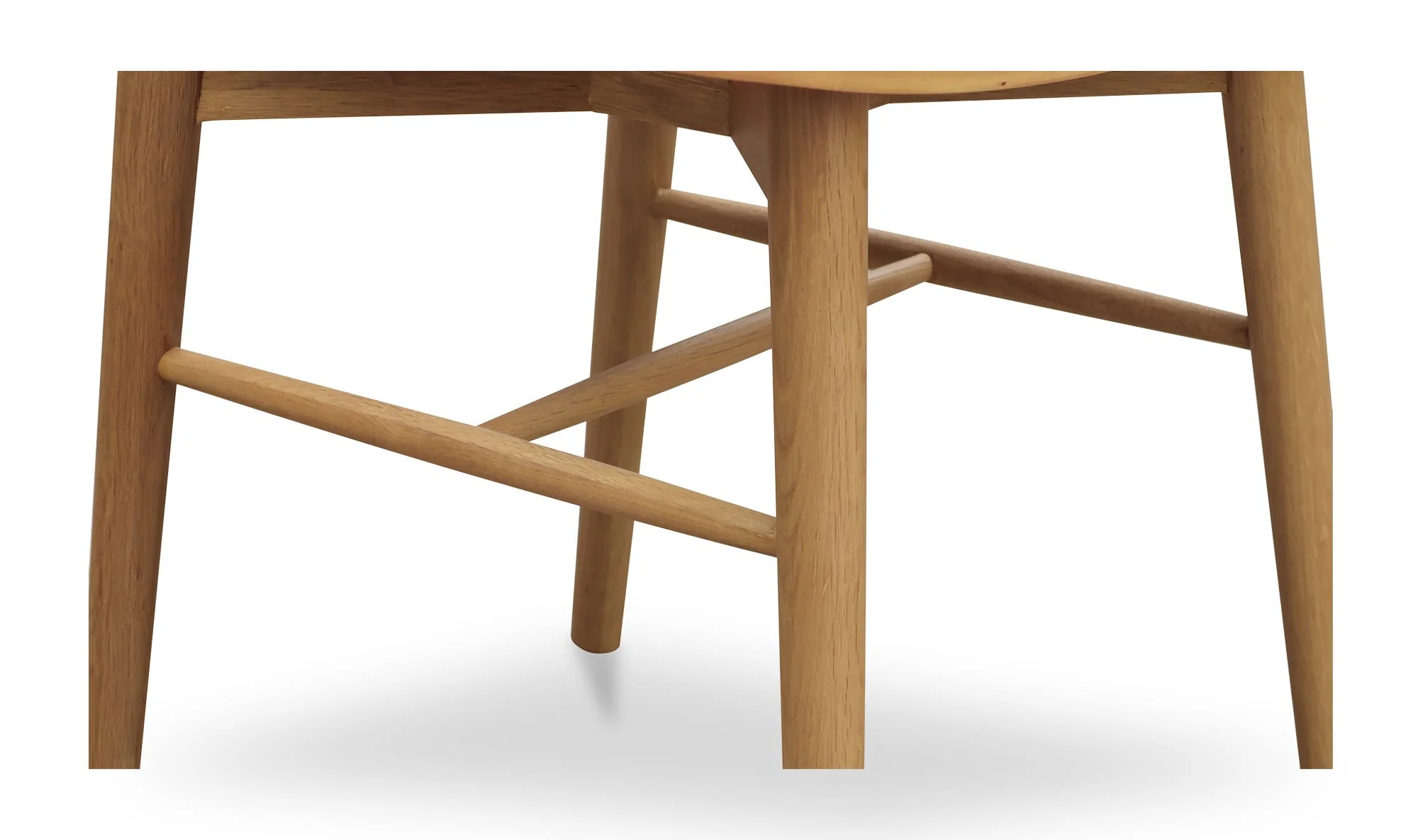 Moe's Home Marley Dining Chair Oak-Set of Two - Image 11