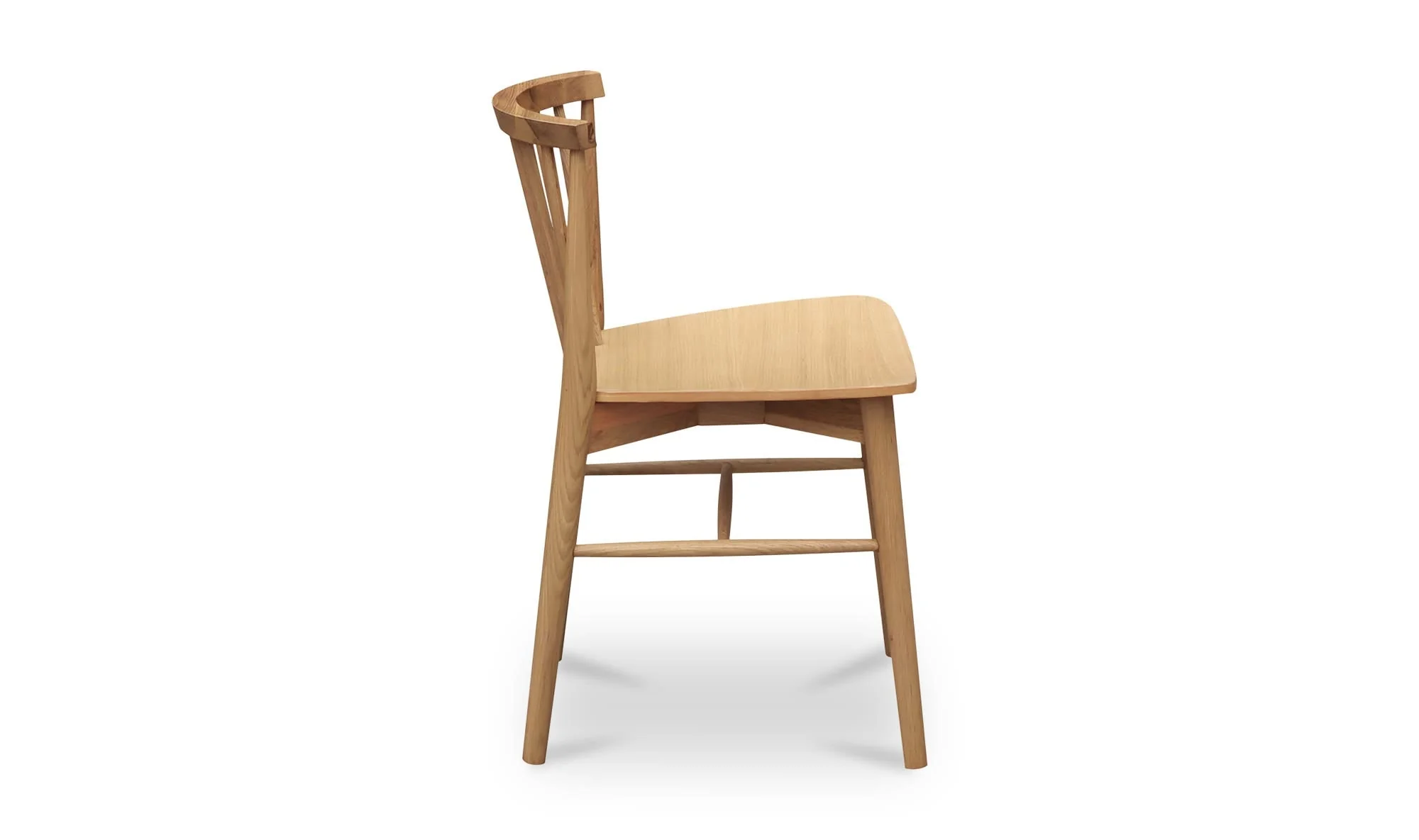 Moe's Home Marley Dining Chair Oak-Set of Two - Image 6