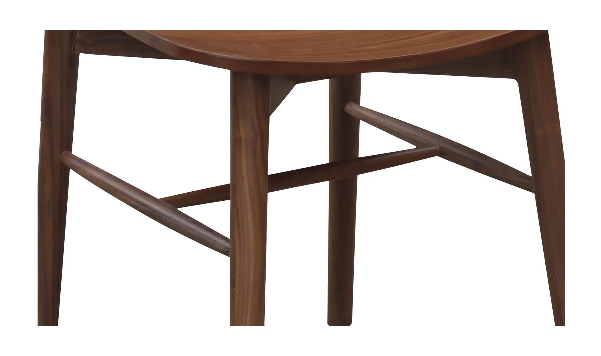 Moe's Home Marley Dining Chair Walnut-Set of Two - Image 13