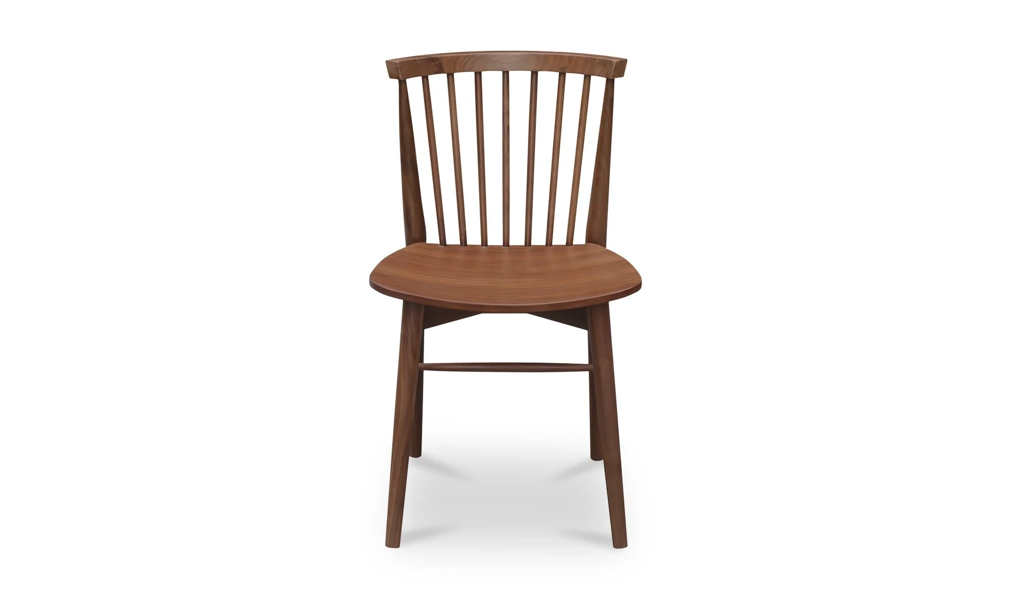 Moe's Home Marley Dining Chair Walnut-Set of Two - Image 5