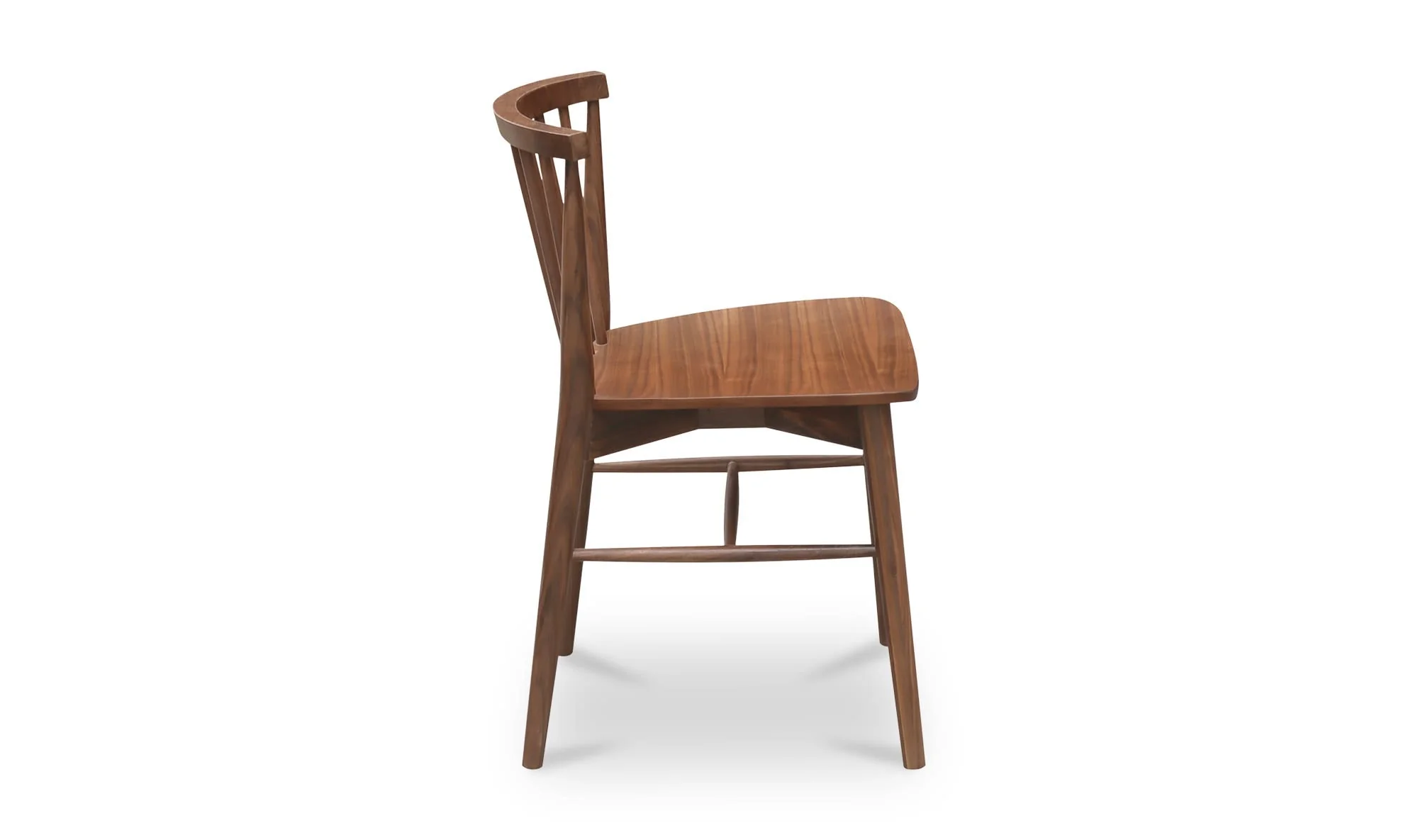 Moe's Home Marley Dining Chair Walnut-Set of Two - Image 6