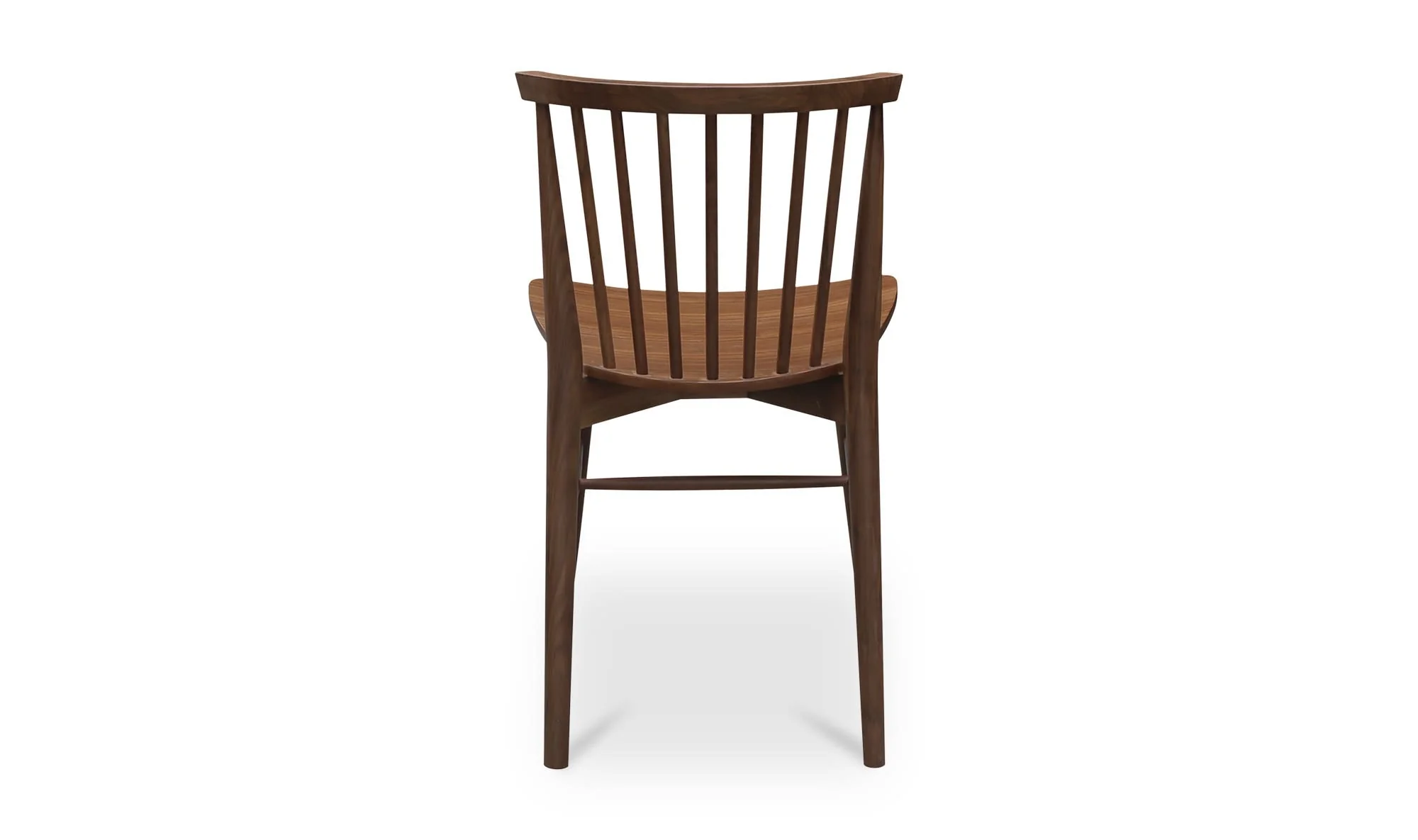 Moe's Home Marley Dining Chair Walnut-Set of Two - Image 8