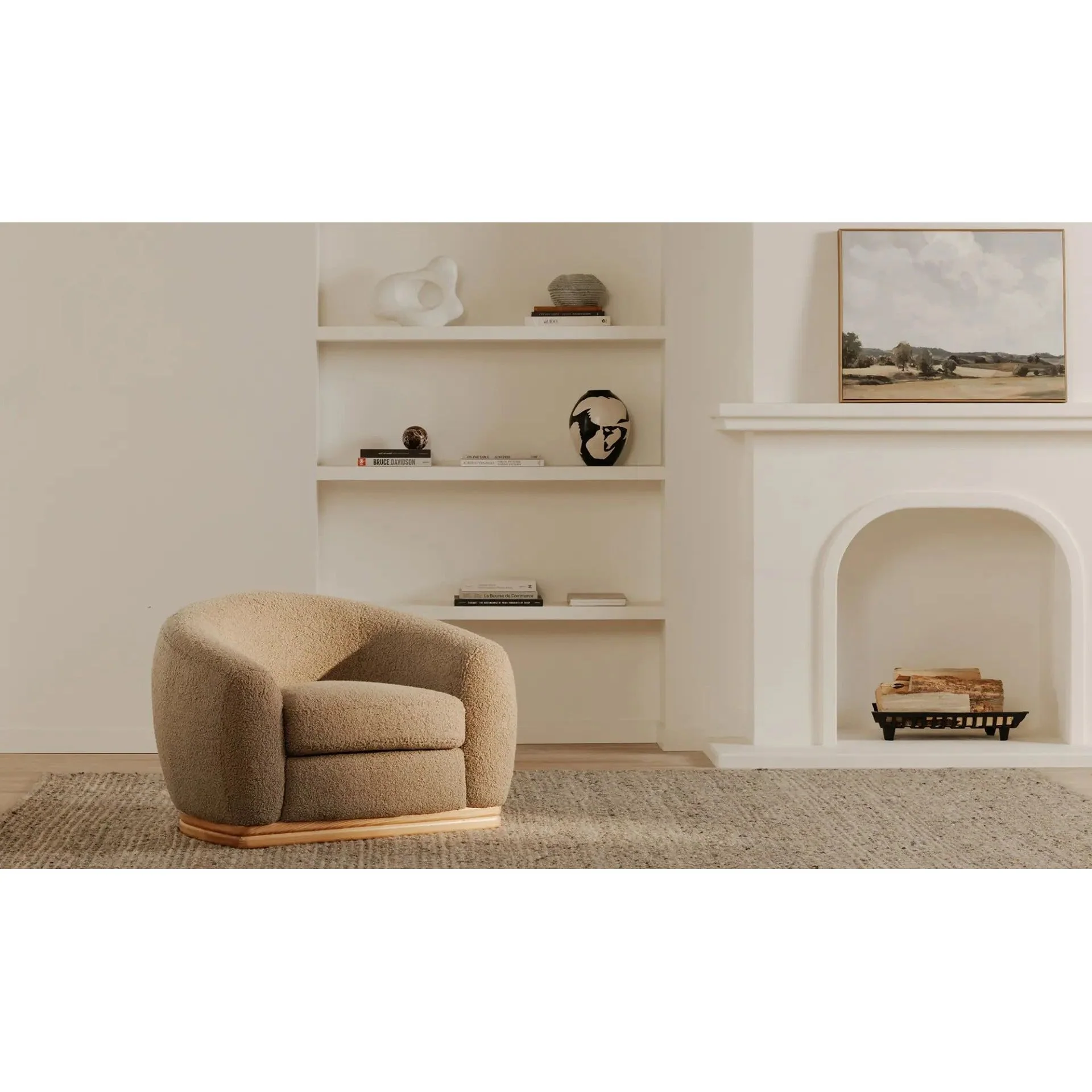 Moe's Home Collection Marlowe Taupe Lounge Chair - Image 2