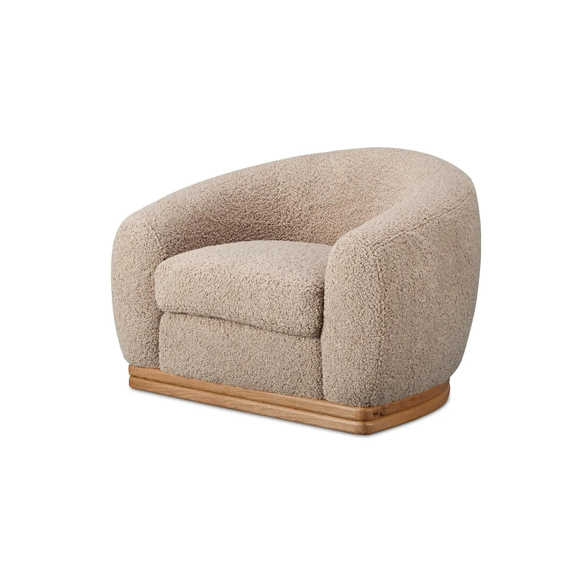 Moe's Home Collection Marlowe Taupe Lounge Chair - Image 3