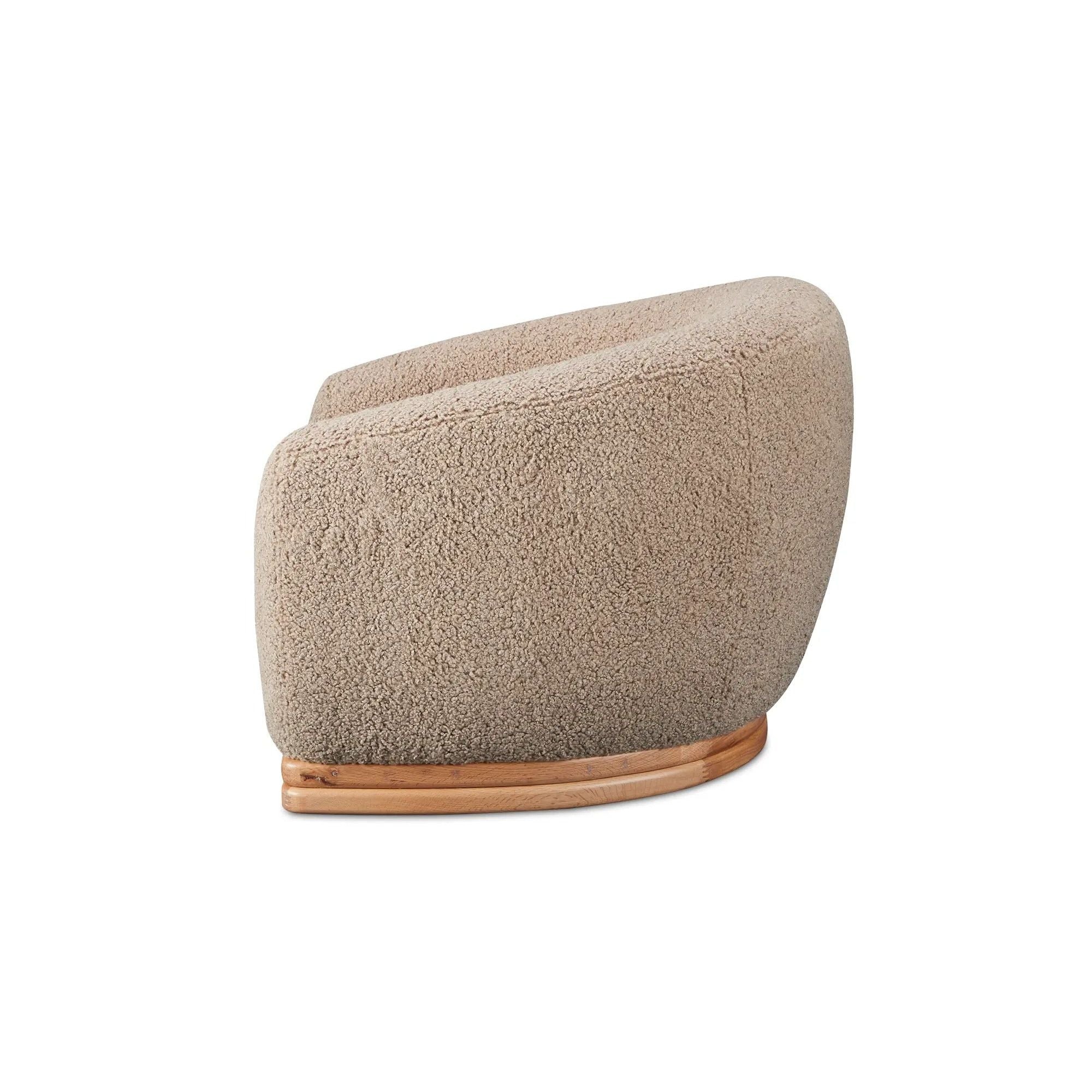 Moe's Home Collection Marlowe Taupe Lounge Chair - Image 4