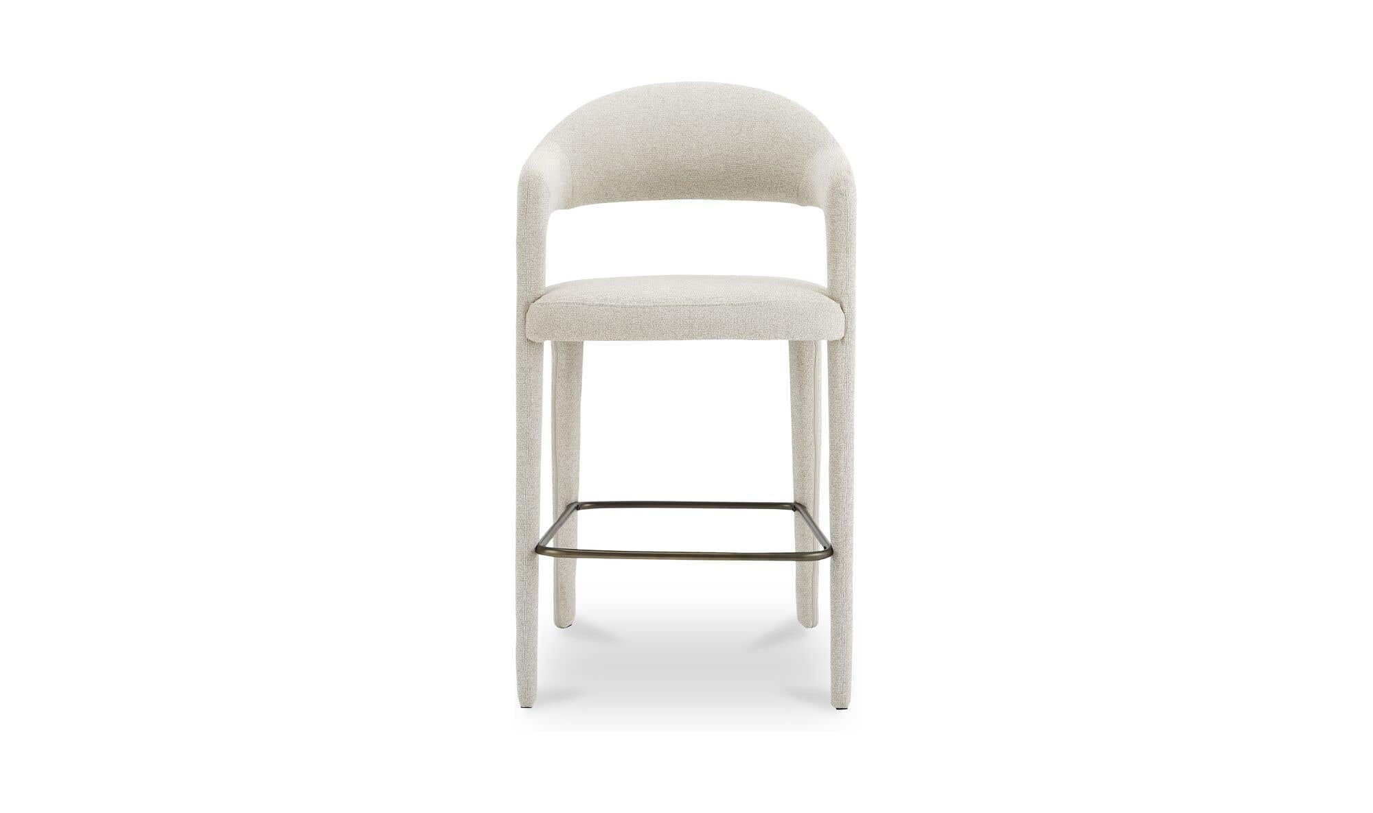 Moe's Home Martens Bar Stool Beige