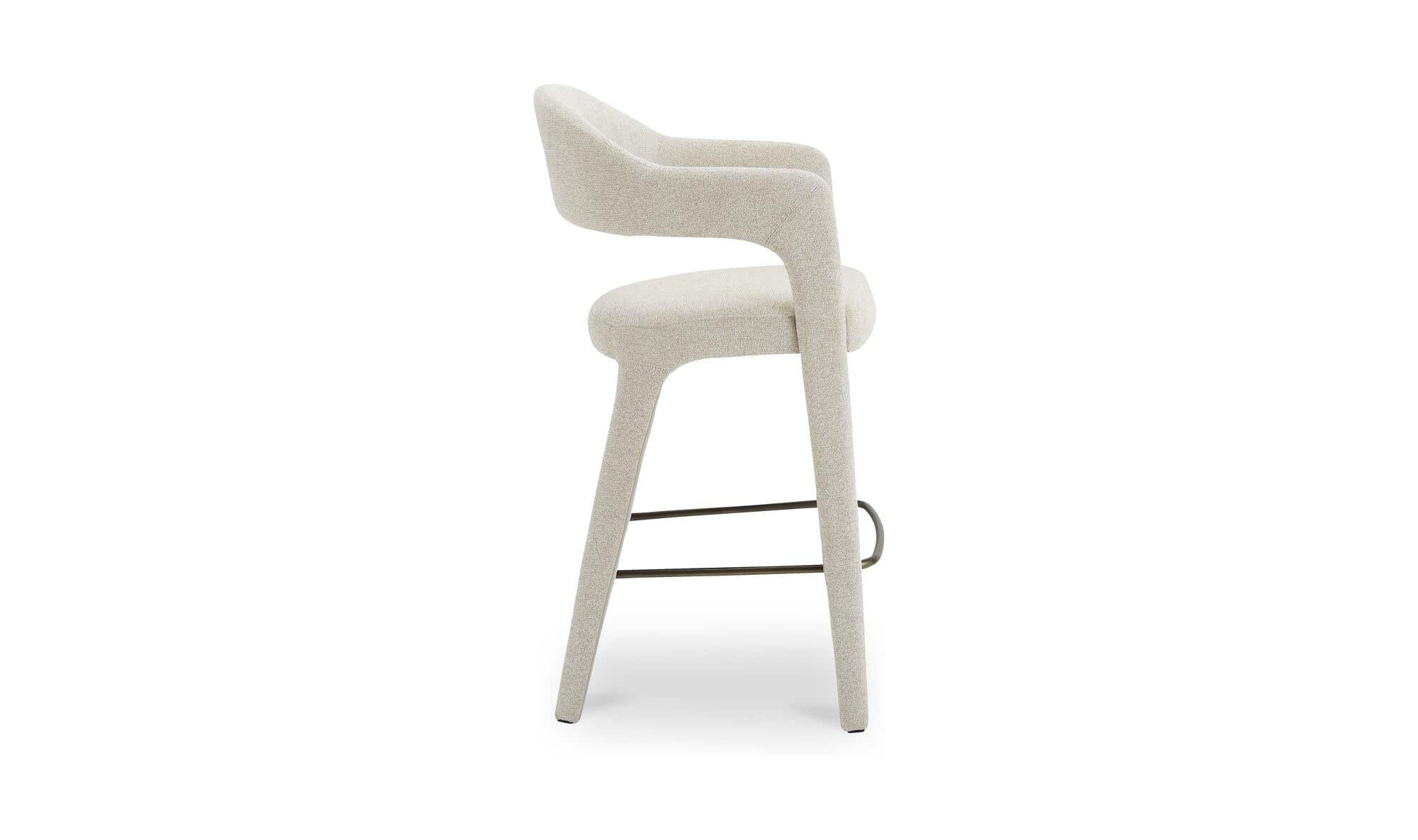 Moe's Home Martens Bar Stool Beige - Image 4
