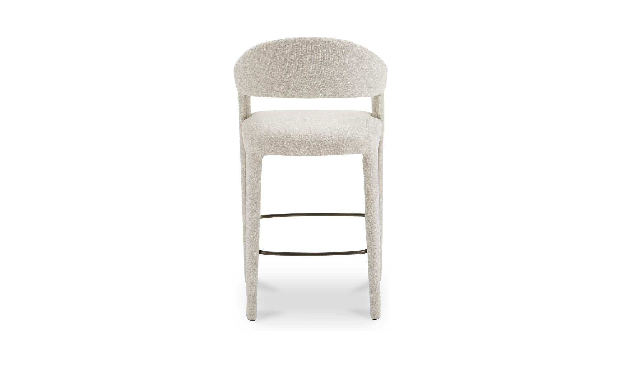 Moe's Home Martens Bar Stool Beige - Image 6