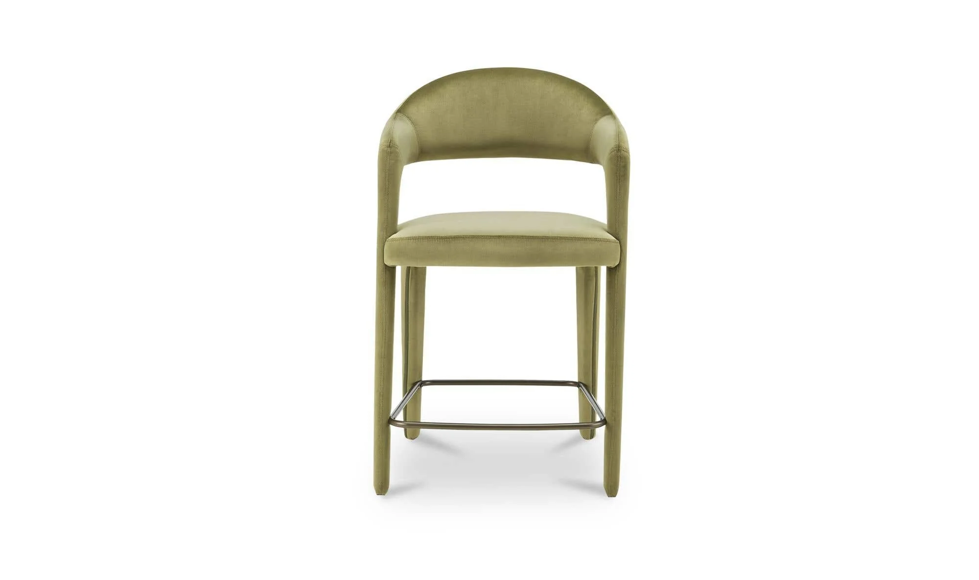 Moe's Home Martens Counter Stool Green Velvet