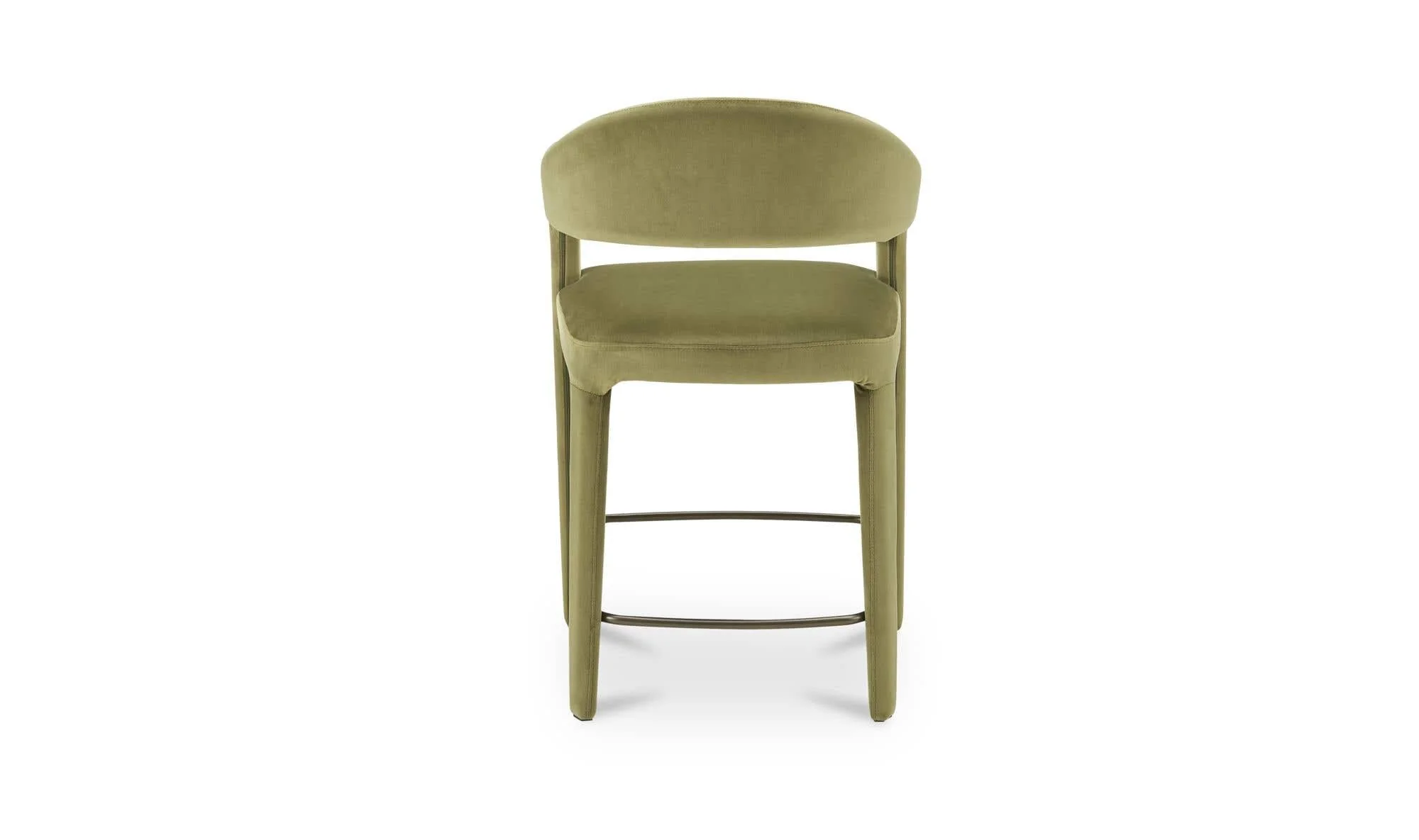 Moe's Home Martens Counter Stool Green Velvet - Image 6