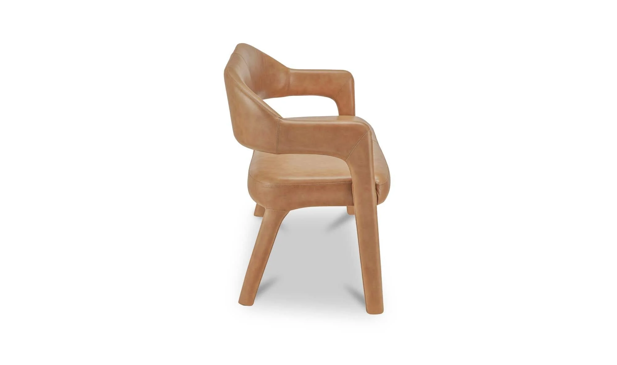 Moe's Home Martens Dining Bench Tan Leather - Image 6