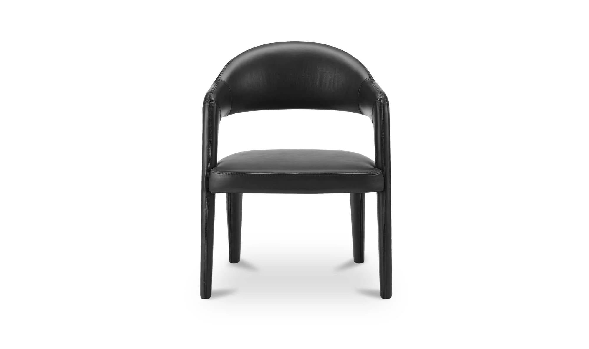 Moe's Home Martens Dining Chair Black Leather