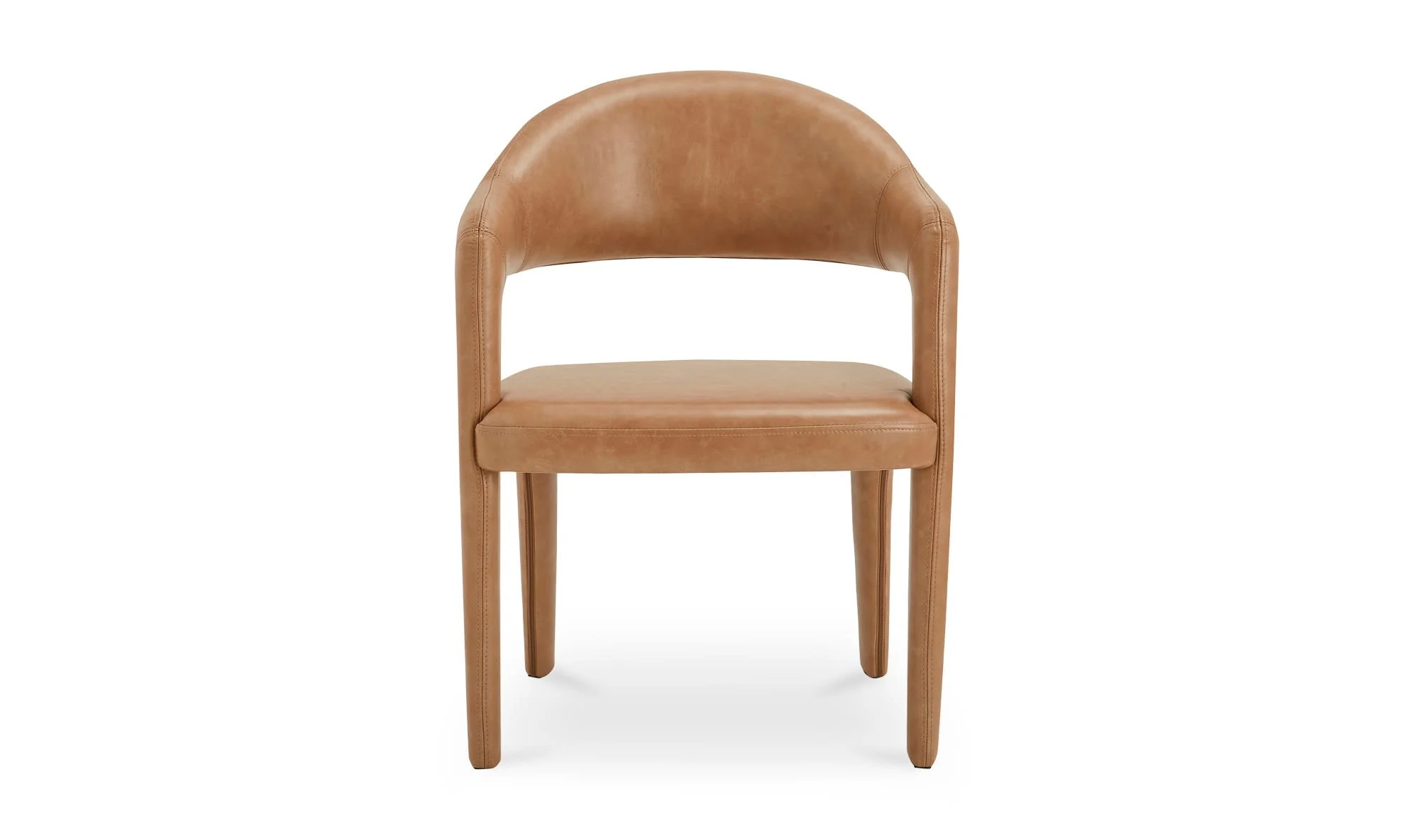 Moe's Home Martens Dining Chair Brown Leather