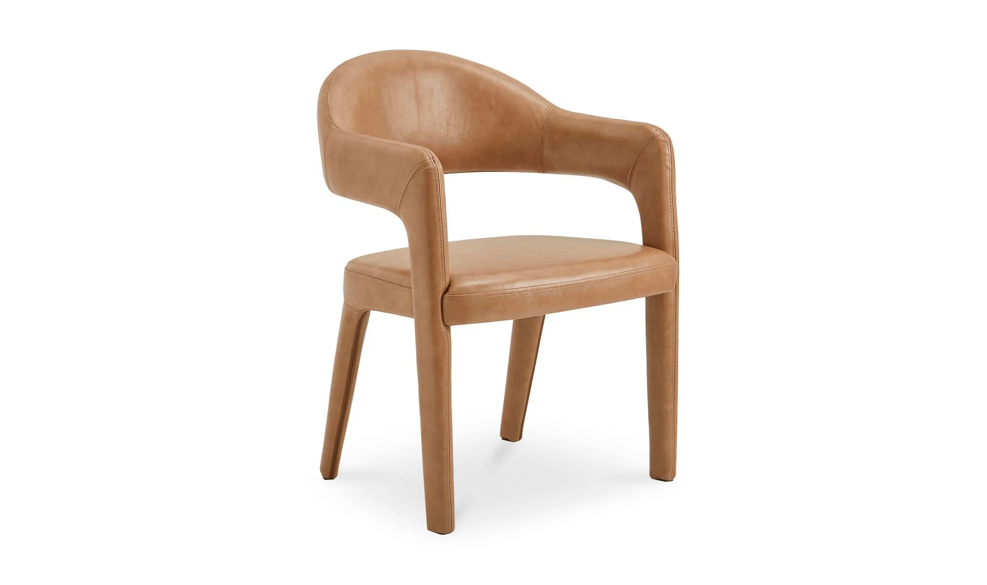 Moe's Home Martens Dining Chair Brown Leather - Image 5