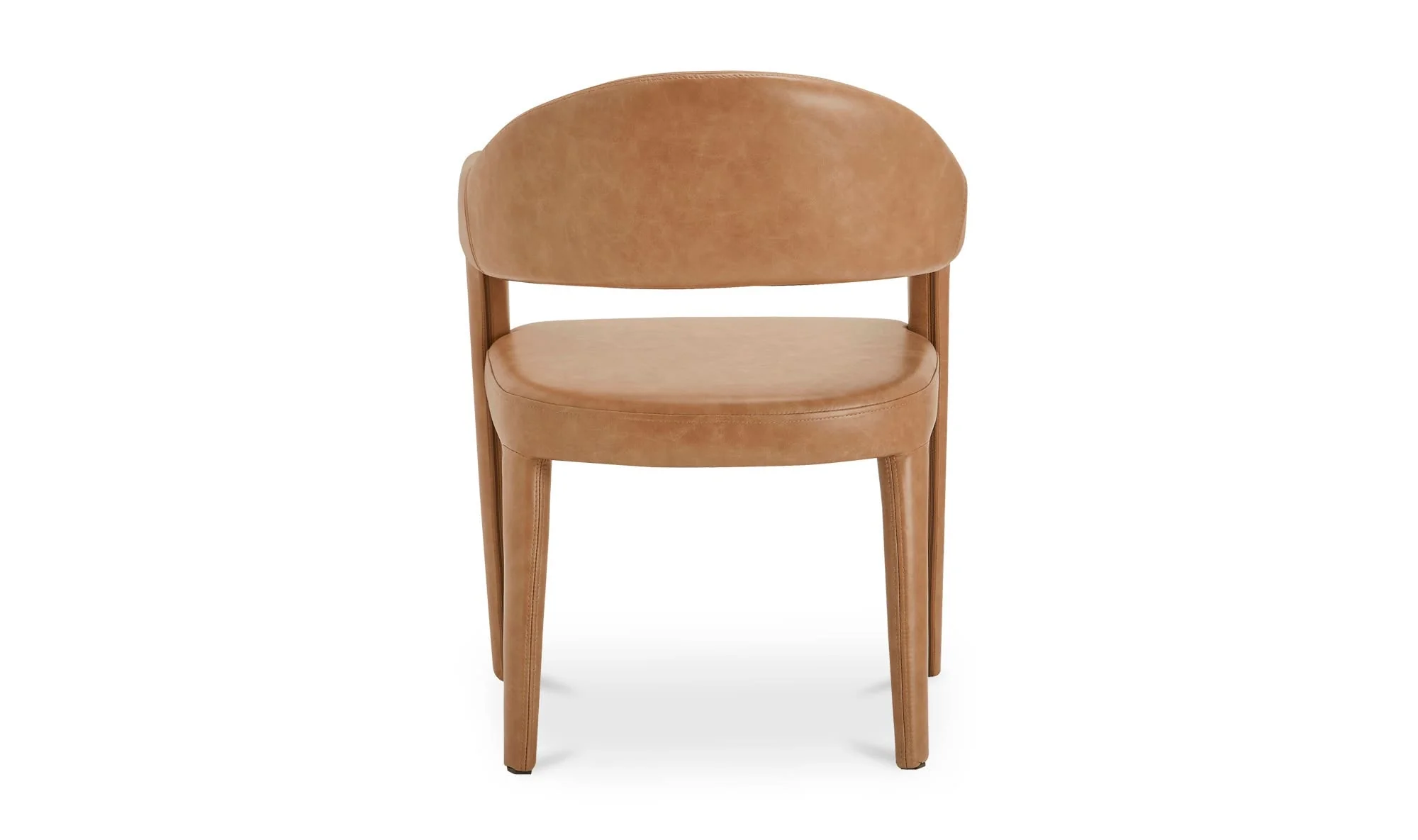 Moe's Home Martens Dining Chair Brown Leather - Image 6