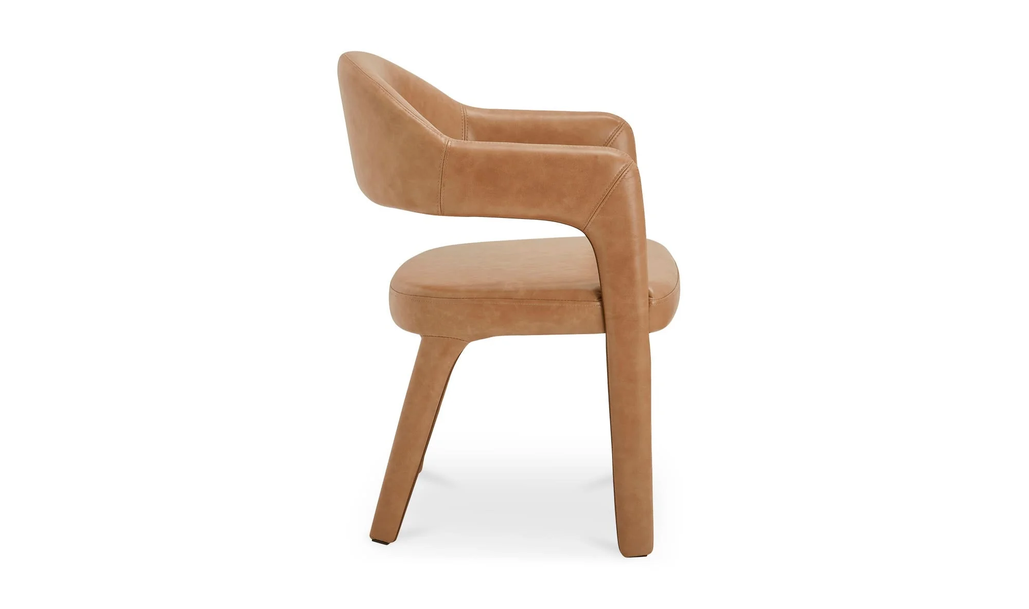 Moe's Home Martens Dining Chair Brown Leather - Image 7