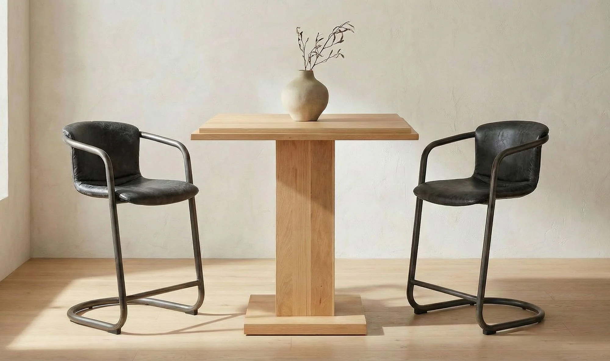 Moe's Home May Counter Table Natural Oak - Image 2