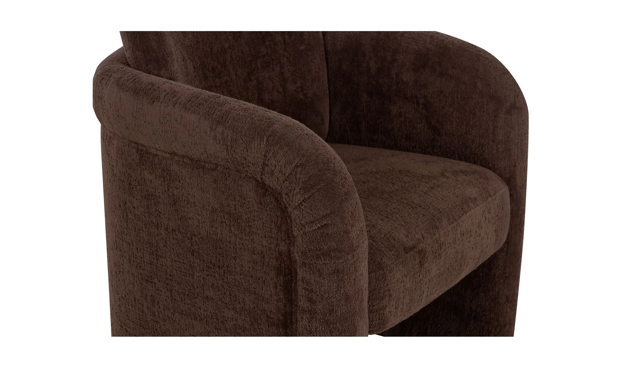 Moe's Home Mesto Rolling Dining Chair Dark Brown - Image 4