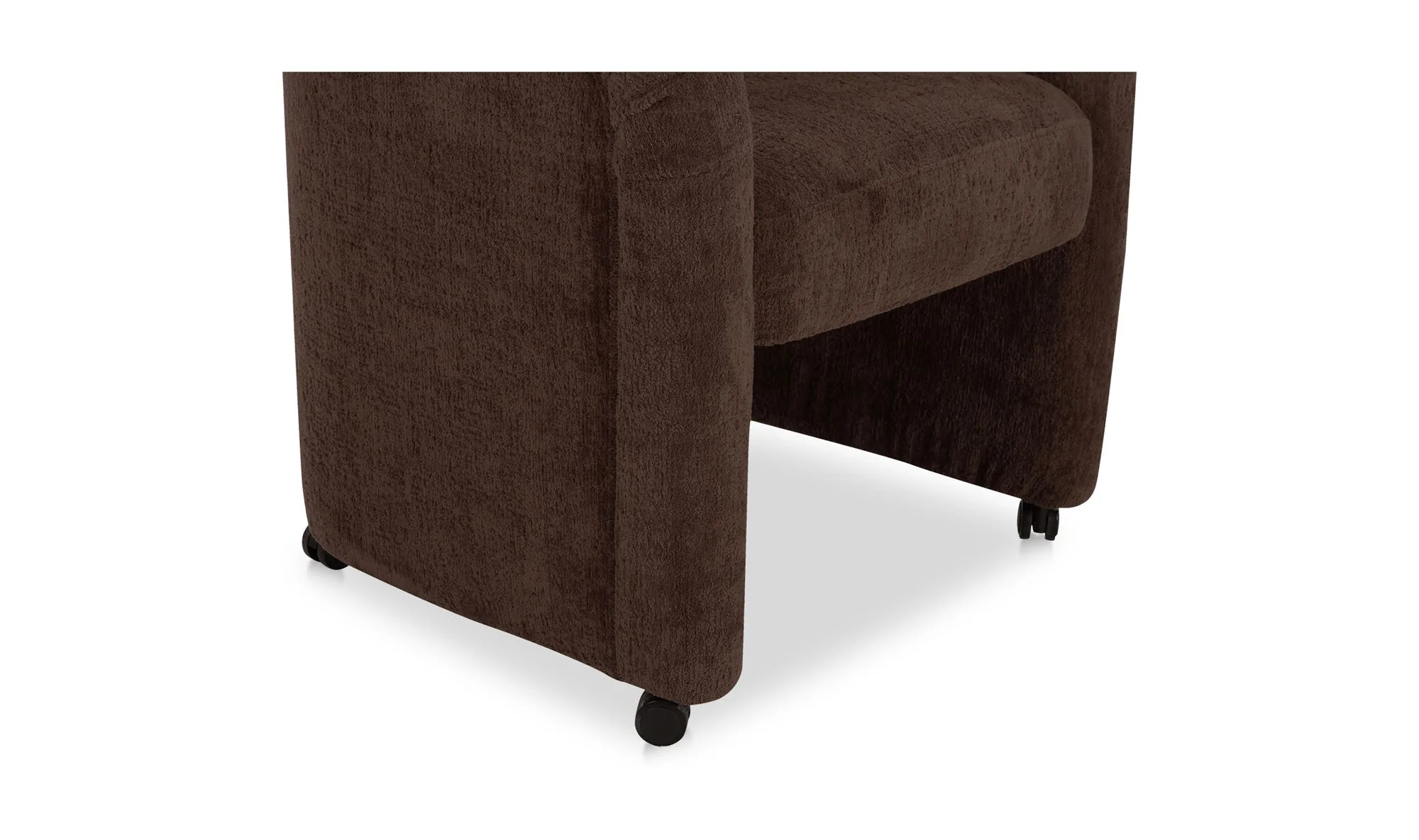 Moe's Home Mesto Rolling Dining Chair Dark Brown - Image 6