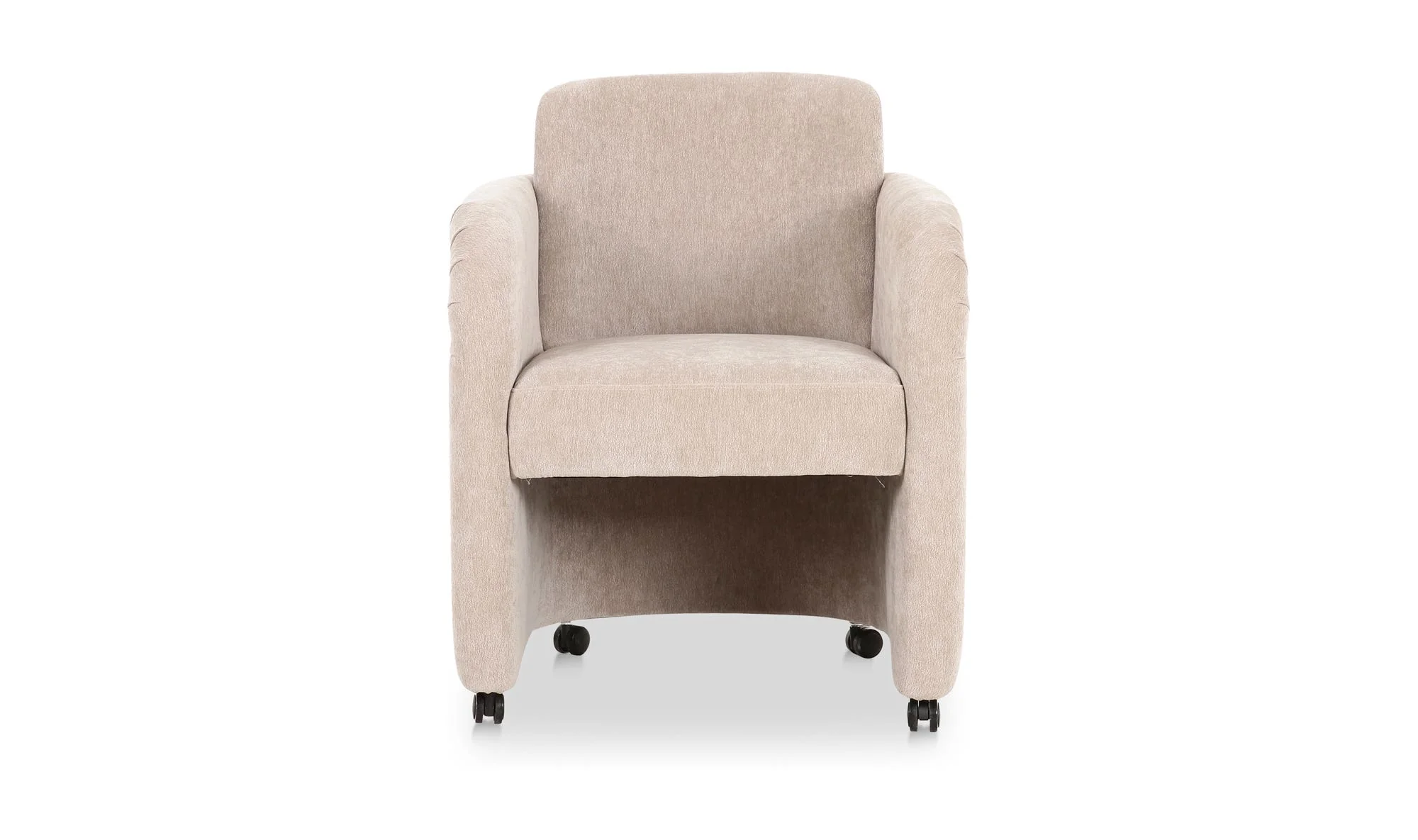Moe's Home Mesto Rolling Dining Chair Taupe