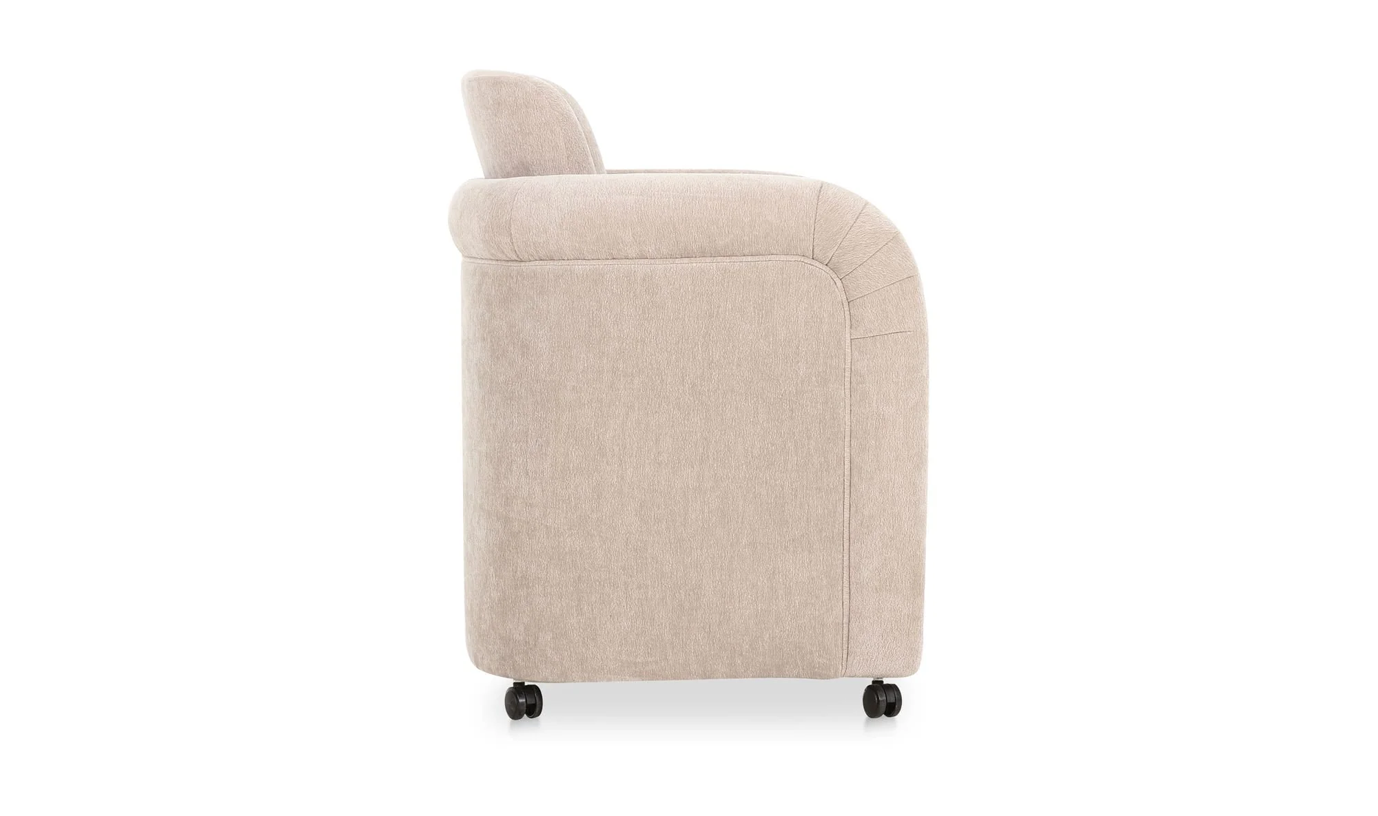 Moe's Home Mesto Rolling Dining Chair Taupe - Image 10