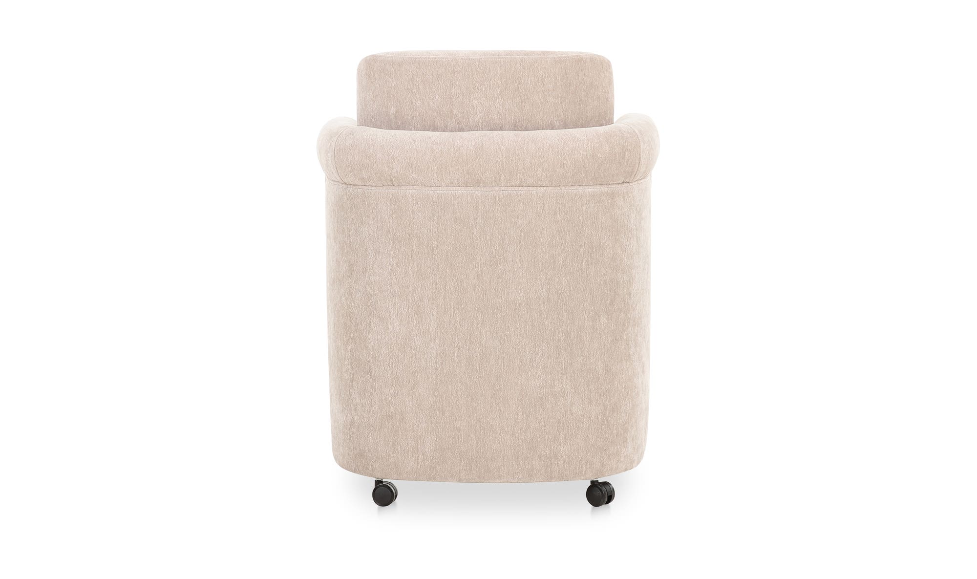 Moe's Home Mesto Rolling Dining Chair Taupe - Image 6