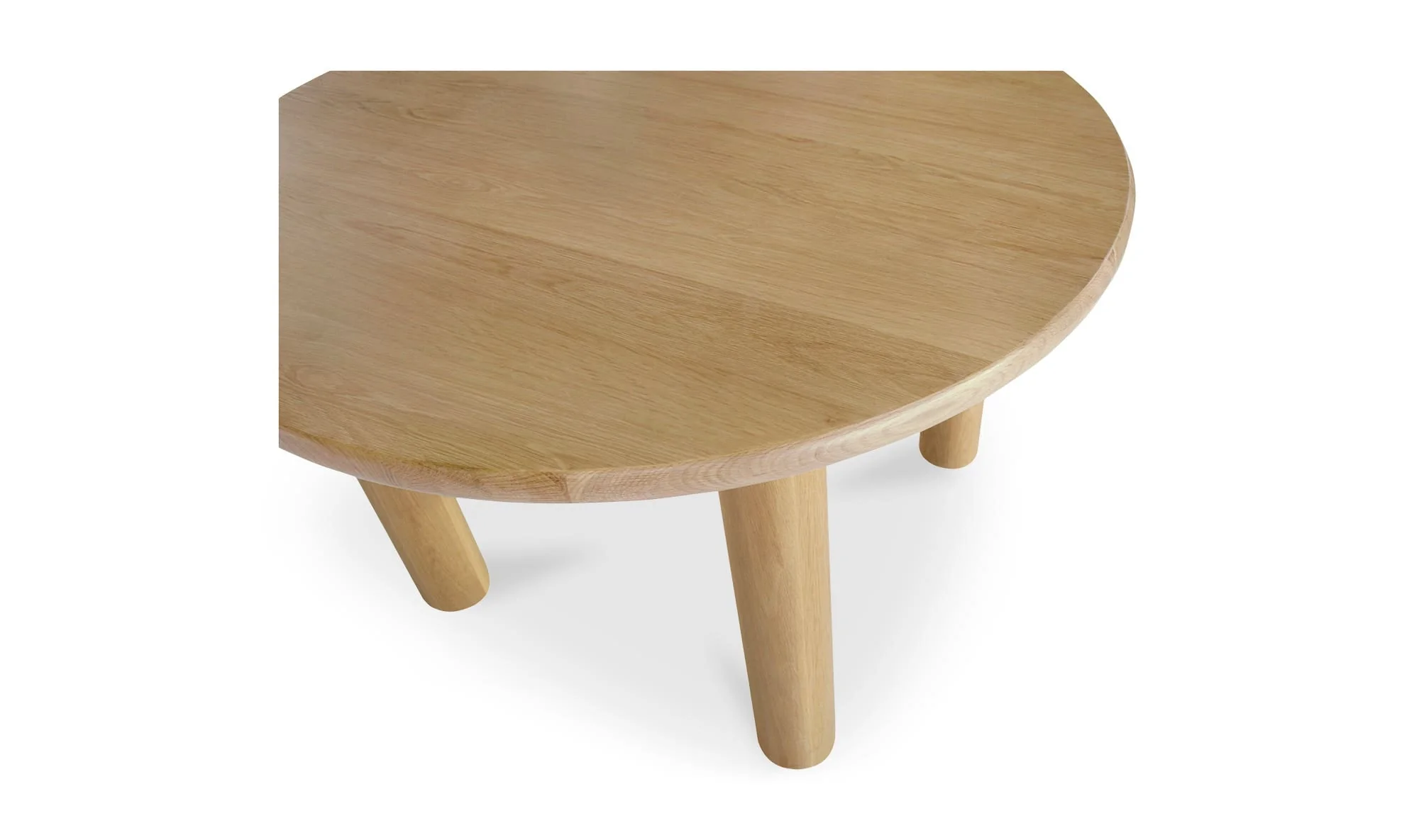 Moe's Home Milo Round Dining Table Oak - Image 7