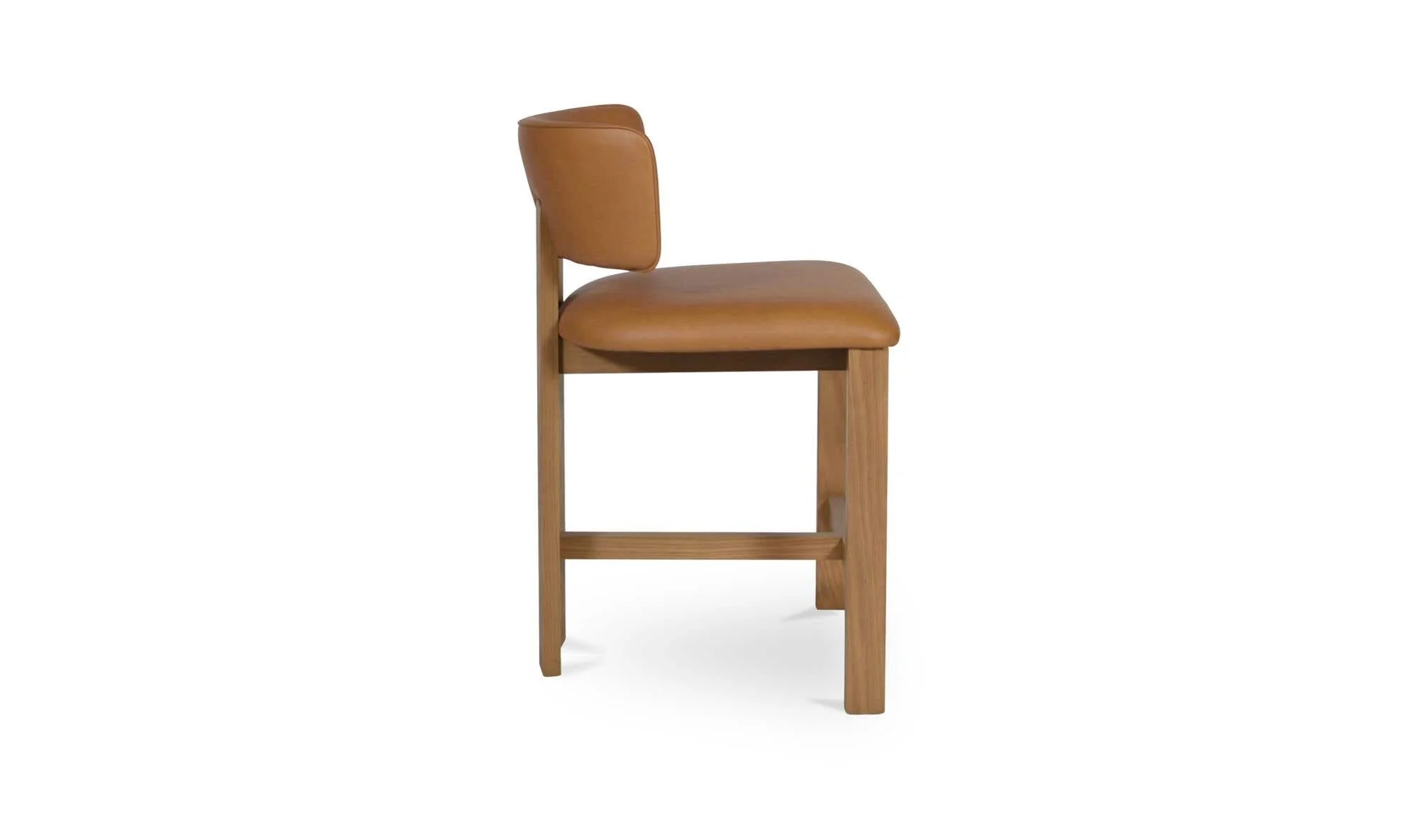Moe's Home Morel Counter Stool Brown Leather - Image 5