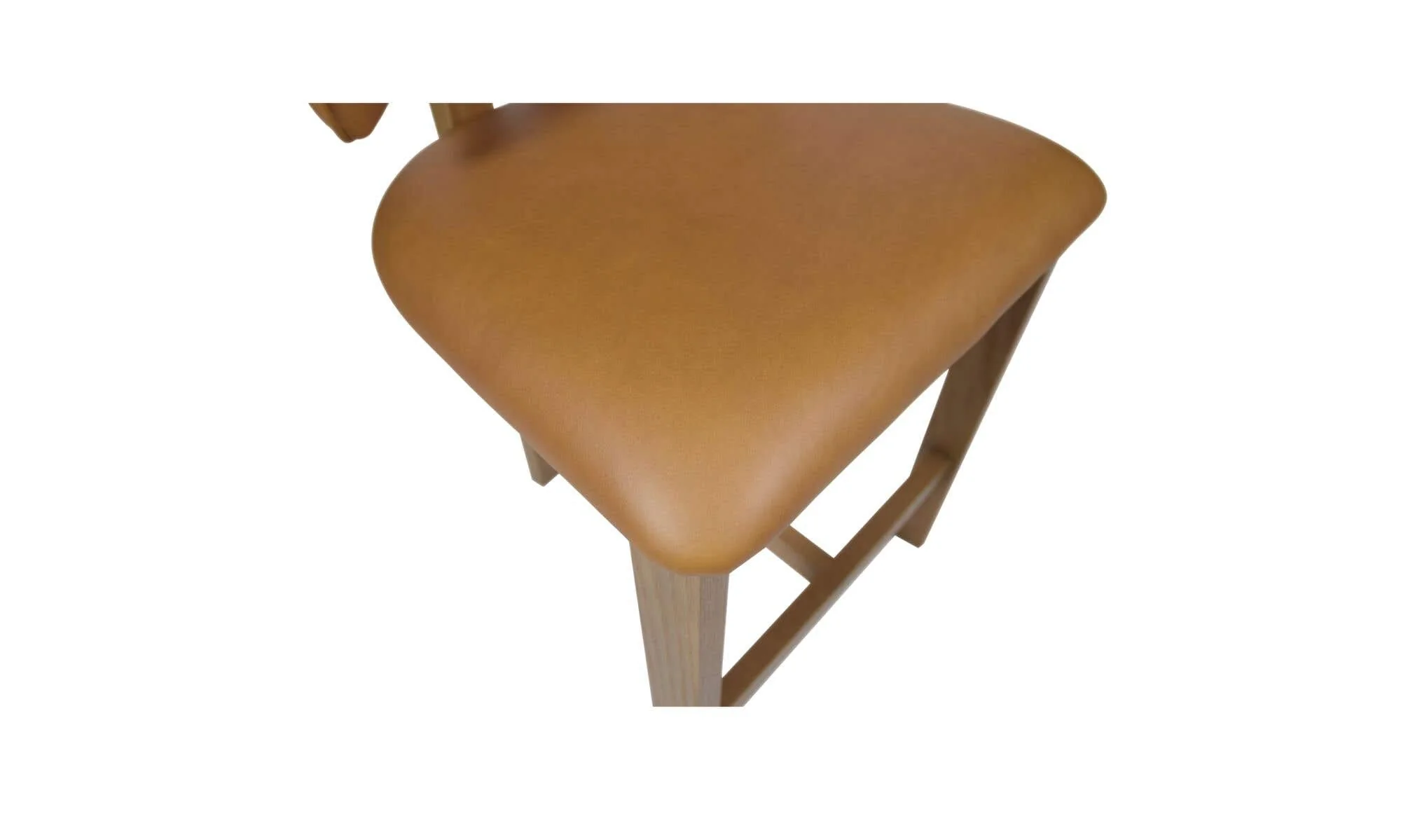 Moe's Home Morel Counter Stool Brown Leather - Image 8