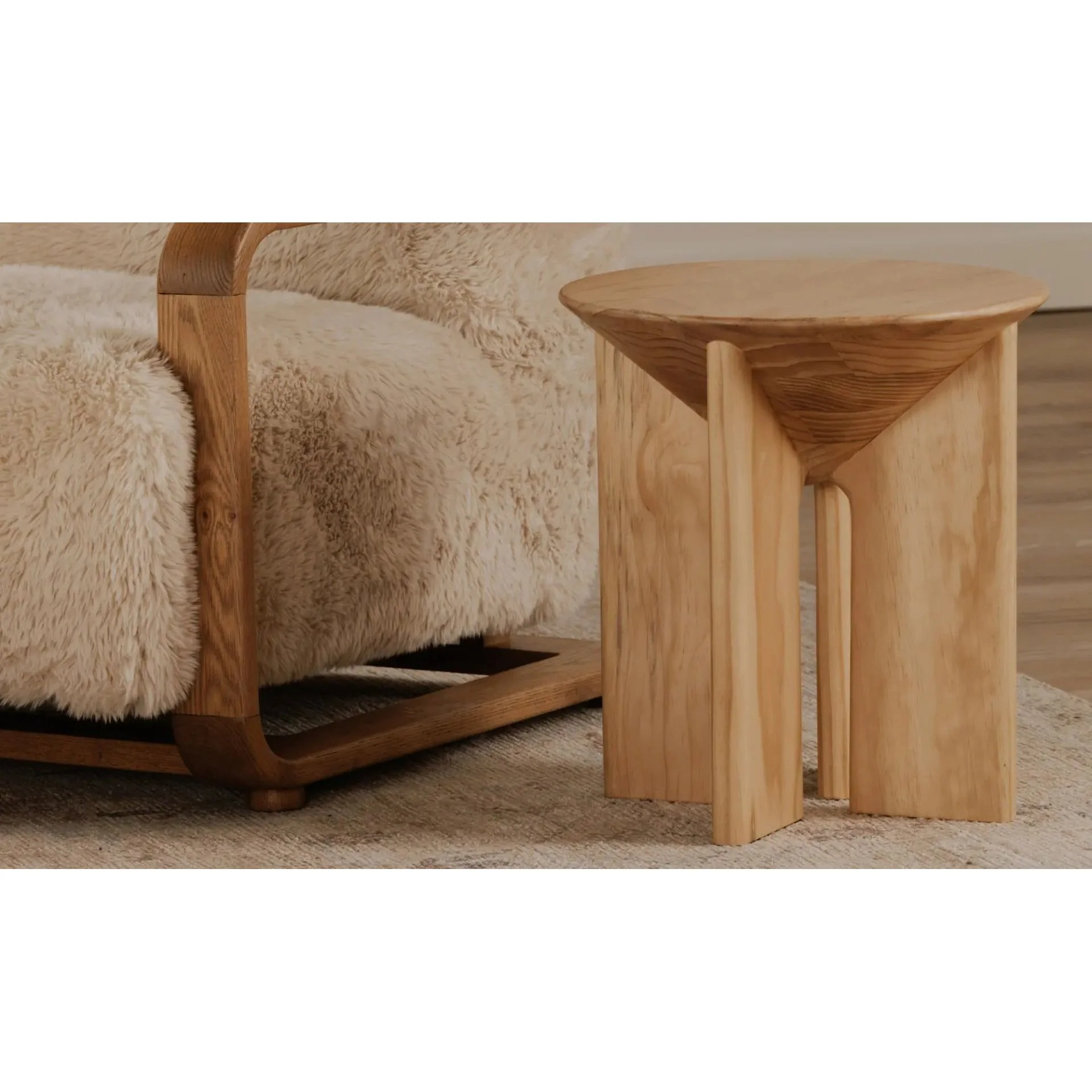 Moe's Home Collection Nekko Natural Accent Table - Image 2