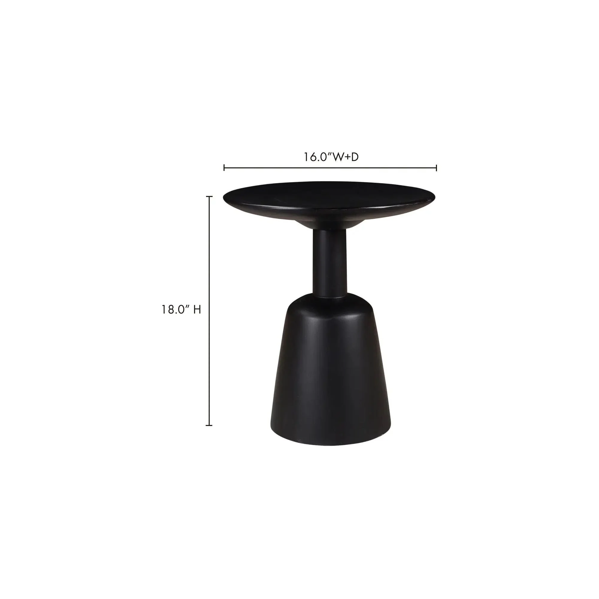 Moe's Home Collection Nels Black End Table - Image 7