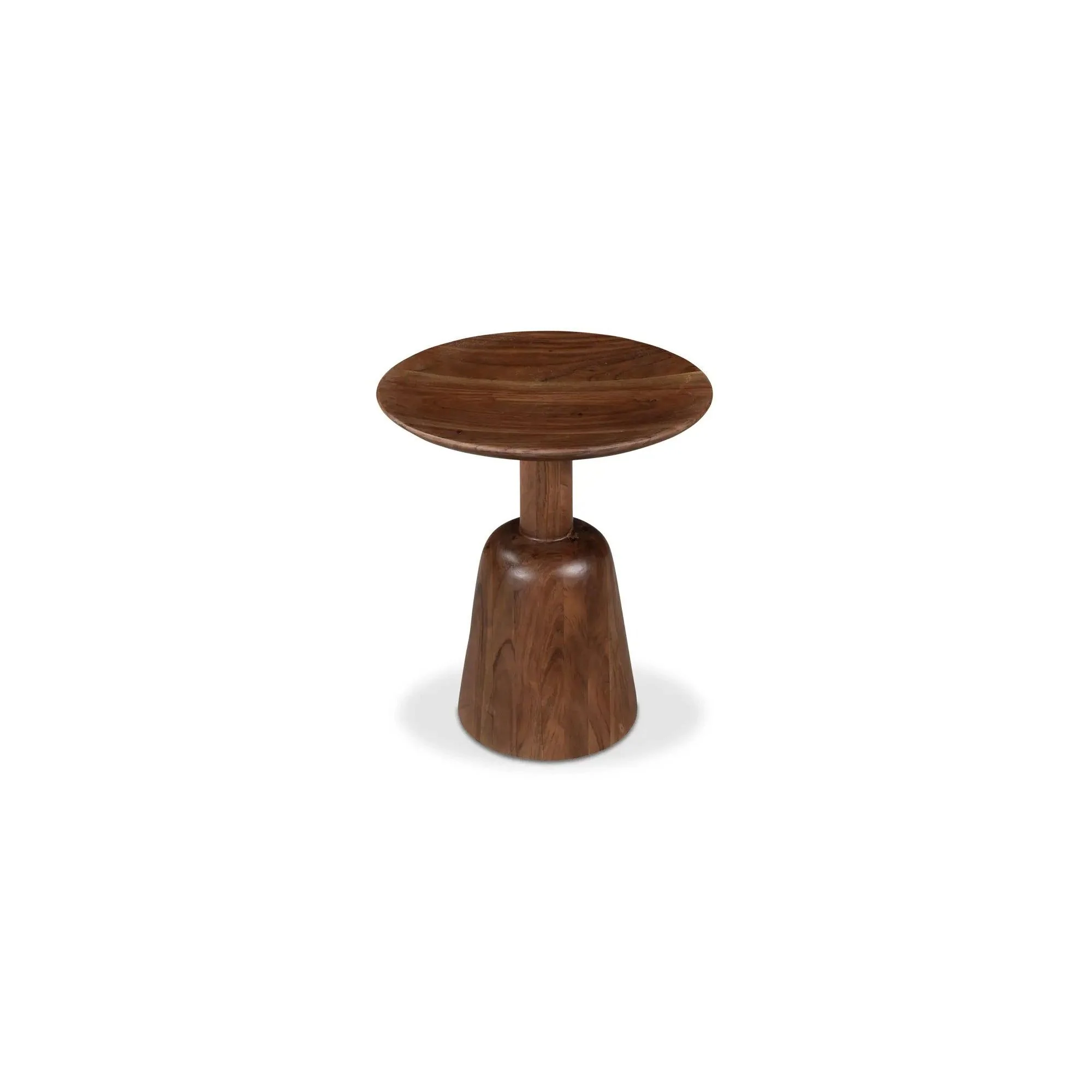 Moe's Home Nels Dark Brown Solid Acacia Wood End Table - Image 4