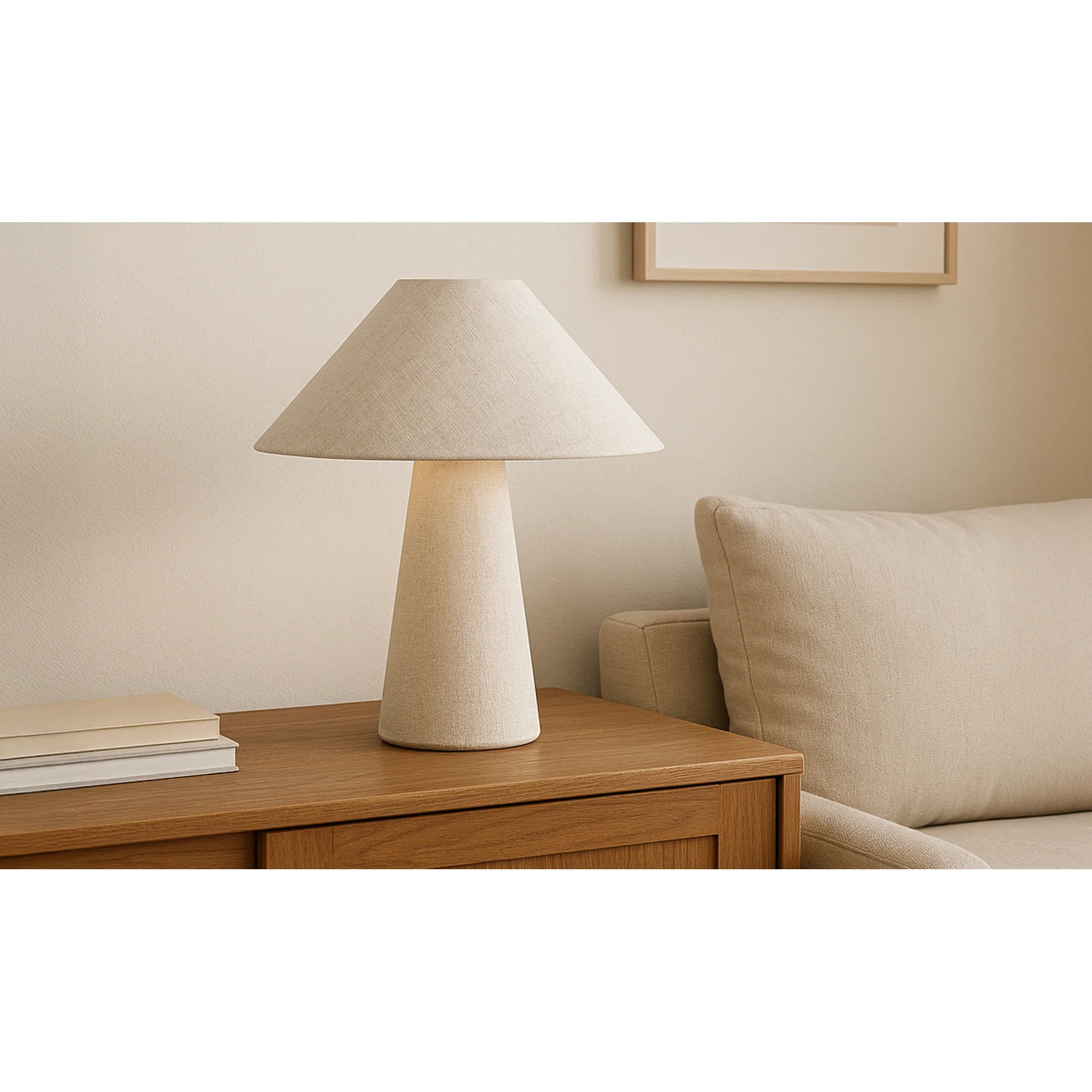 Moe's Home Nori Table Lamp Flecked White - Image 2