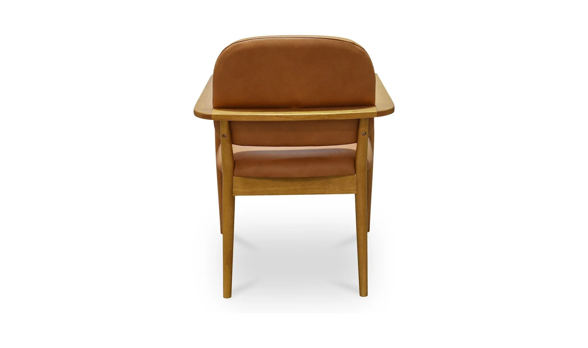Moe's Home Norrie Dining Chair Brown Leather - Image 5