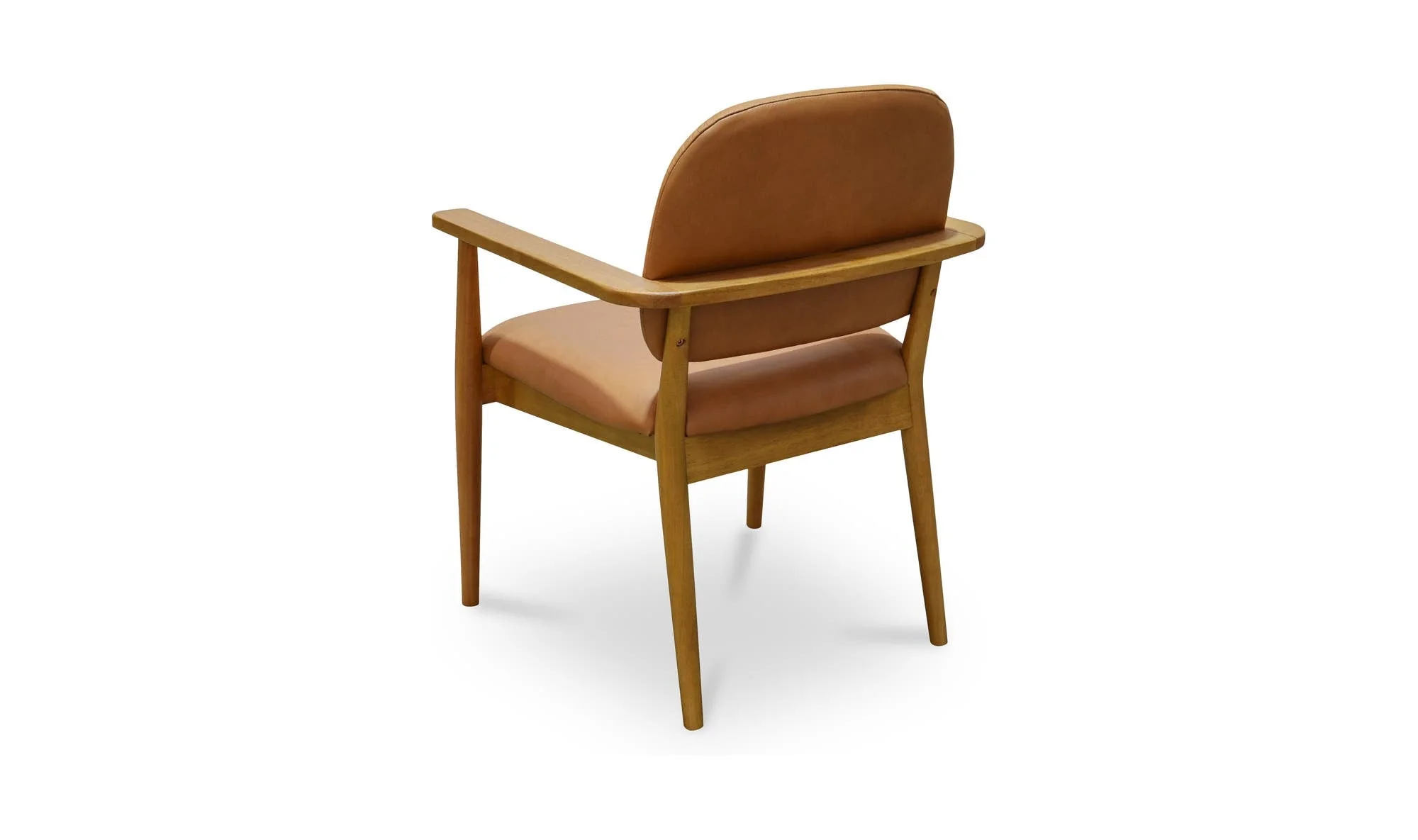 Moe's Home Norrie Dining Chair Brown Leather - Image 7