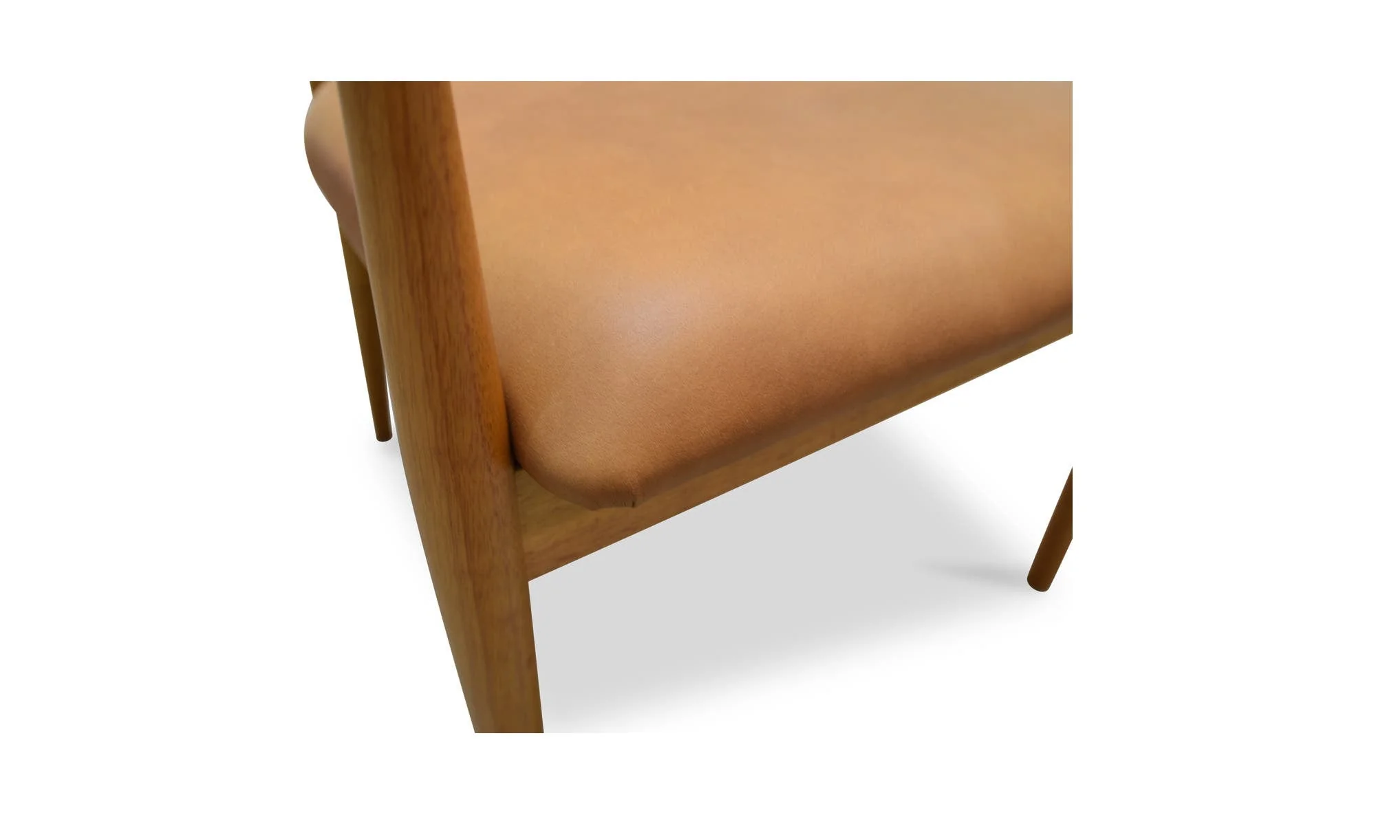 Moe's Home Norrie Dining Chair Brown Leather - Image 8