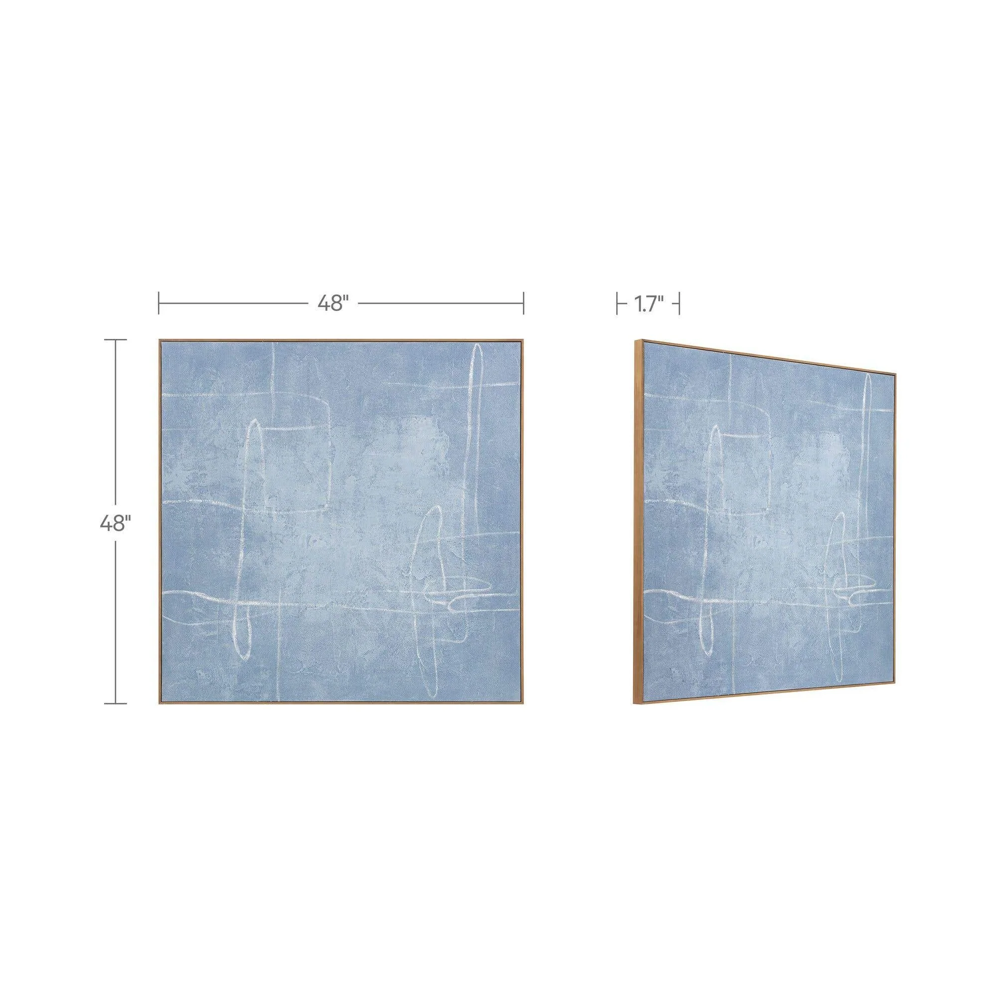 Moe's Home Notion Framed Painting Blue - Image 7
