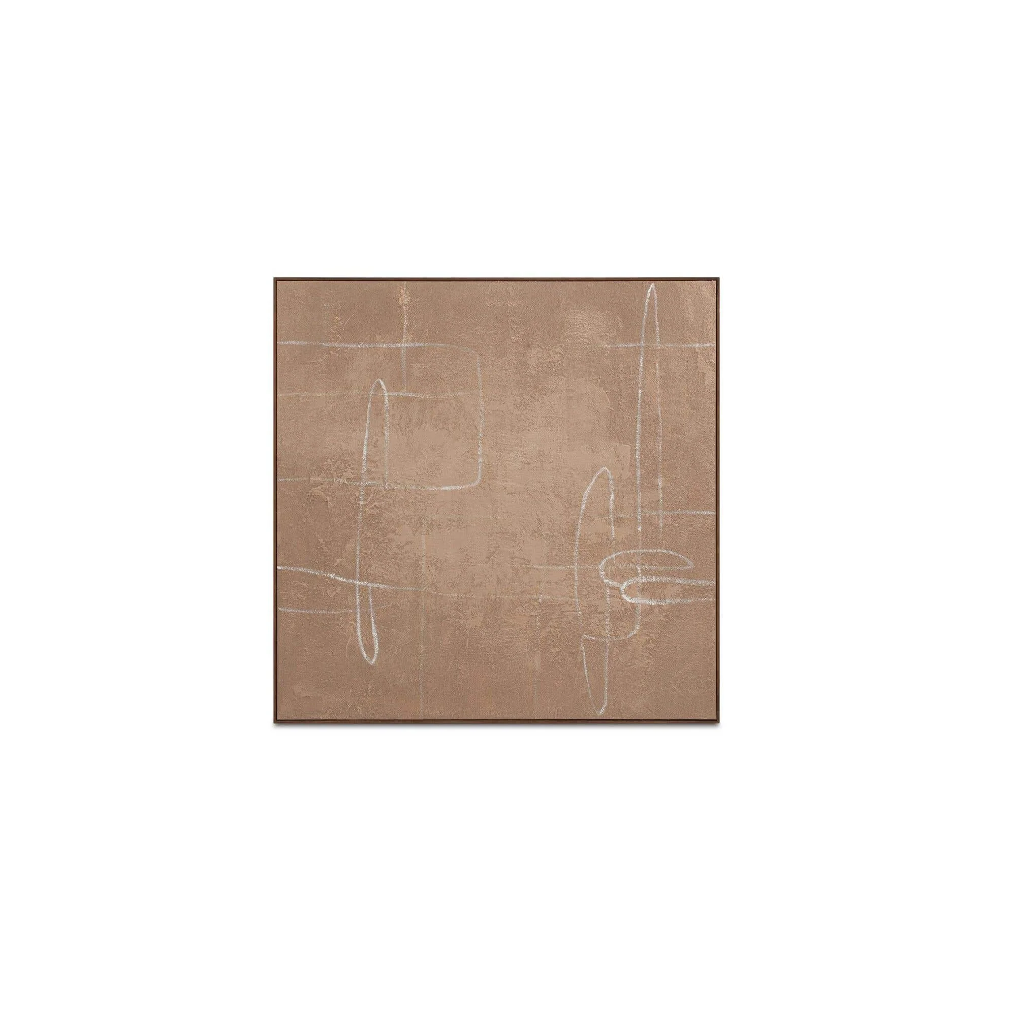 Moe's Home Notion Framed Painting Brown