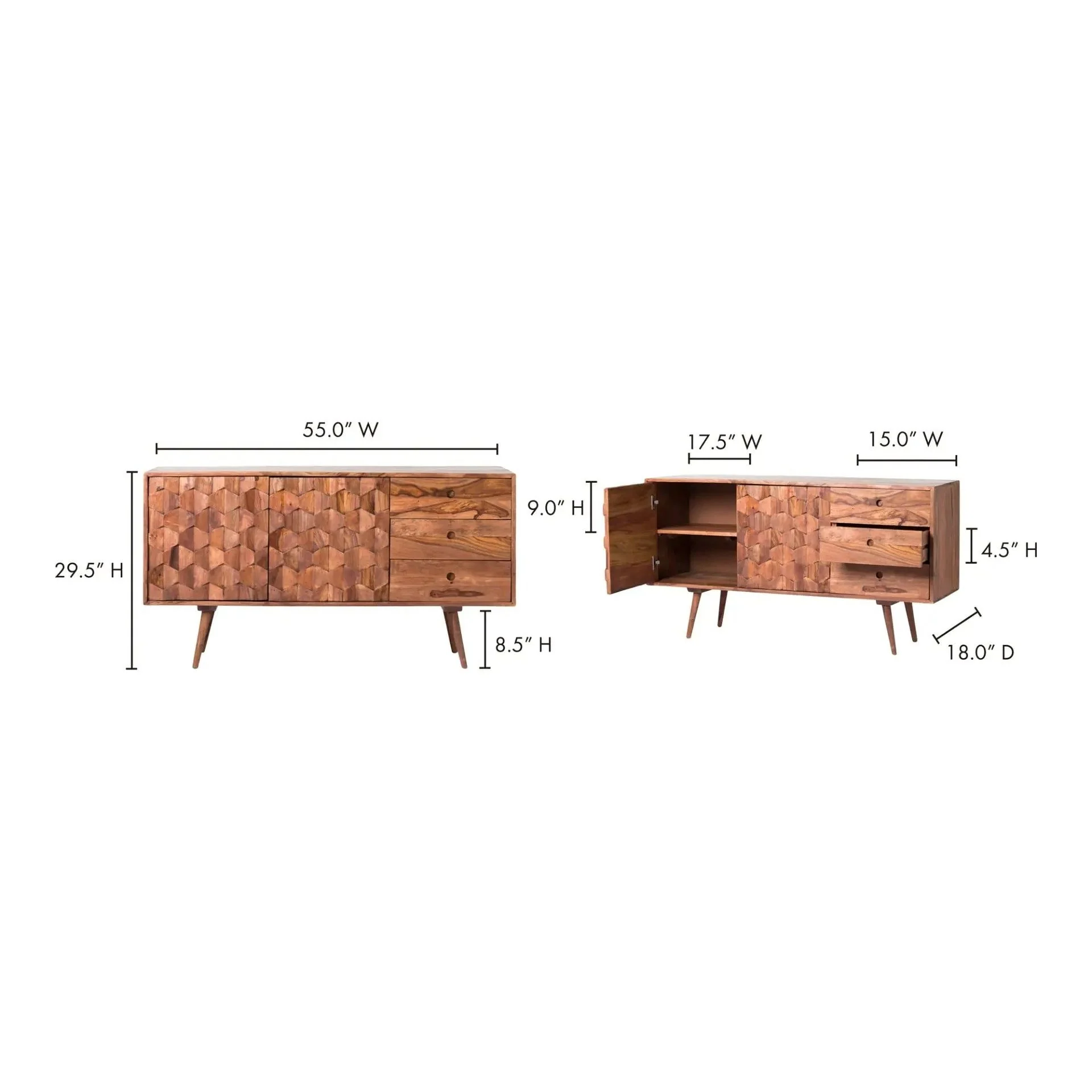 Moe's Home Collection O2 Natural Sideboard - Image 5
