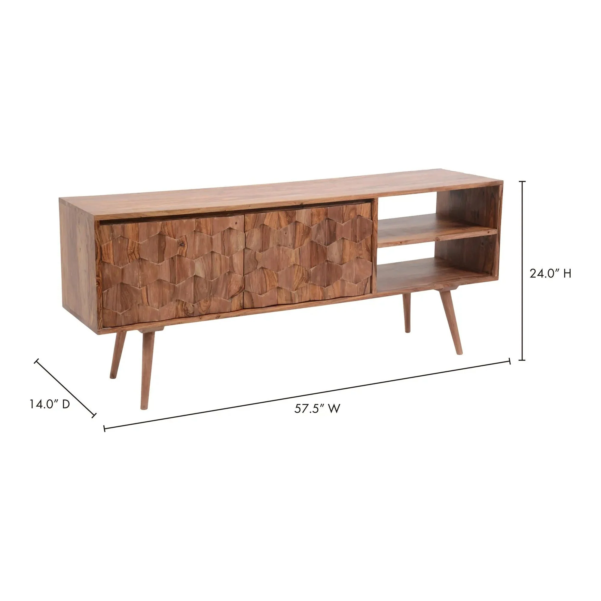 Moe's Home Collection O2 TV Natural Cabinet - Image 11