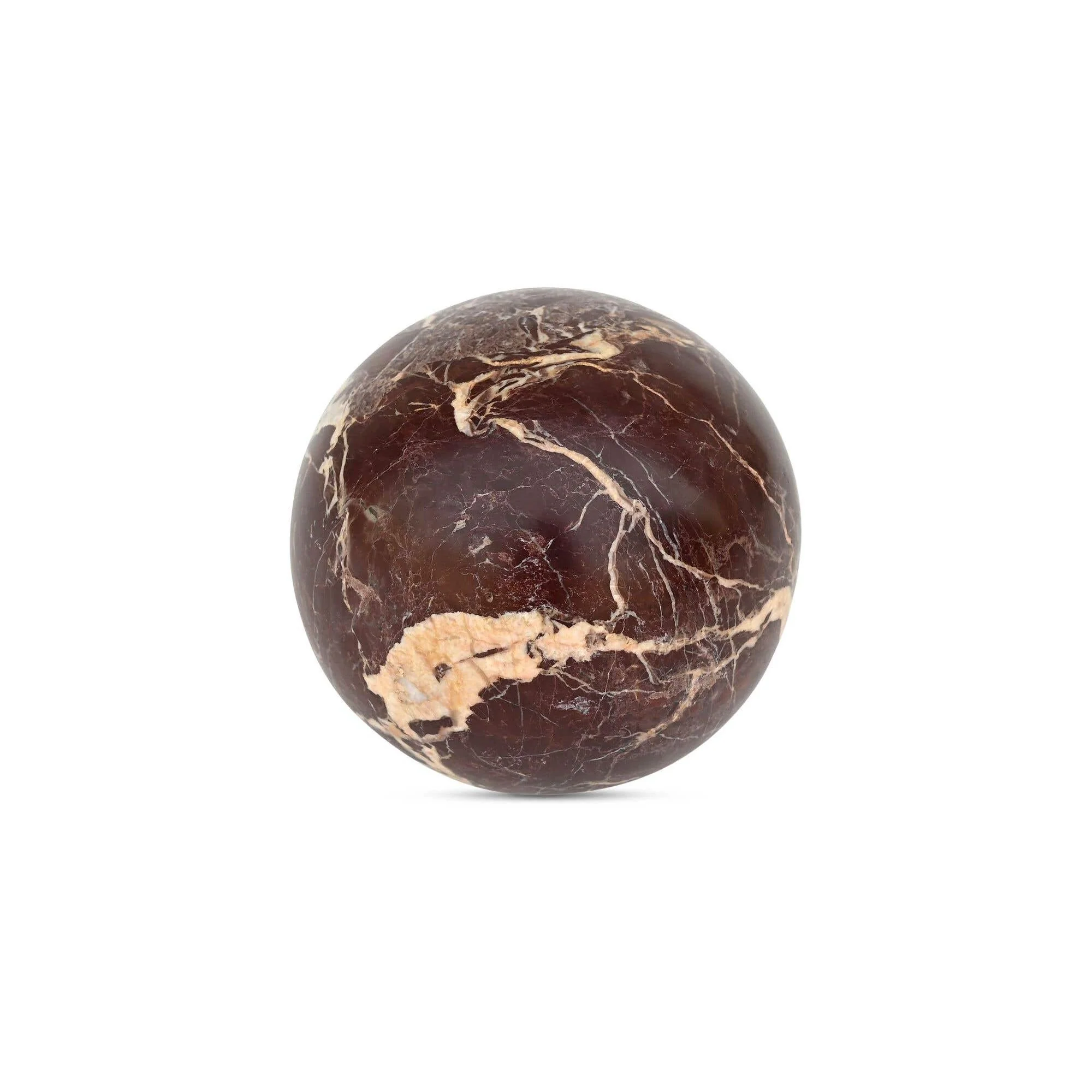 Moe's Home Odessa Sphere Tabletop Accent Red Levanto Marble - Image 6