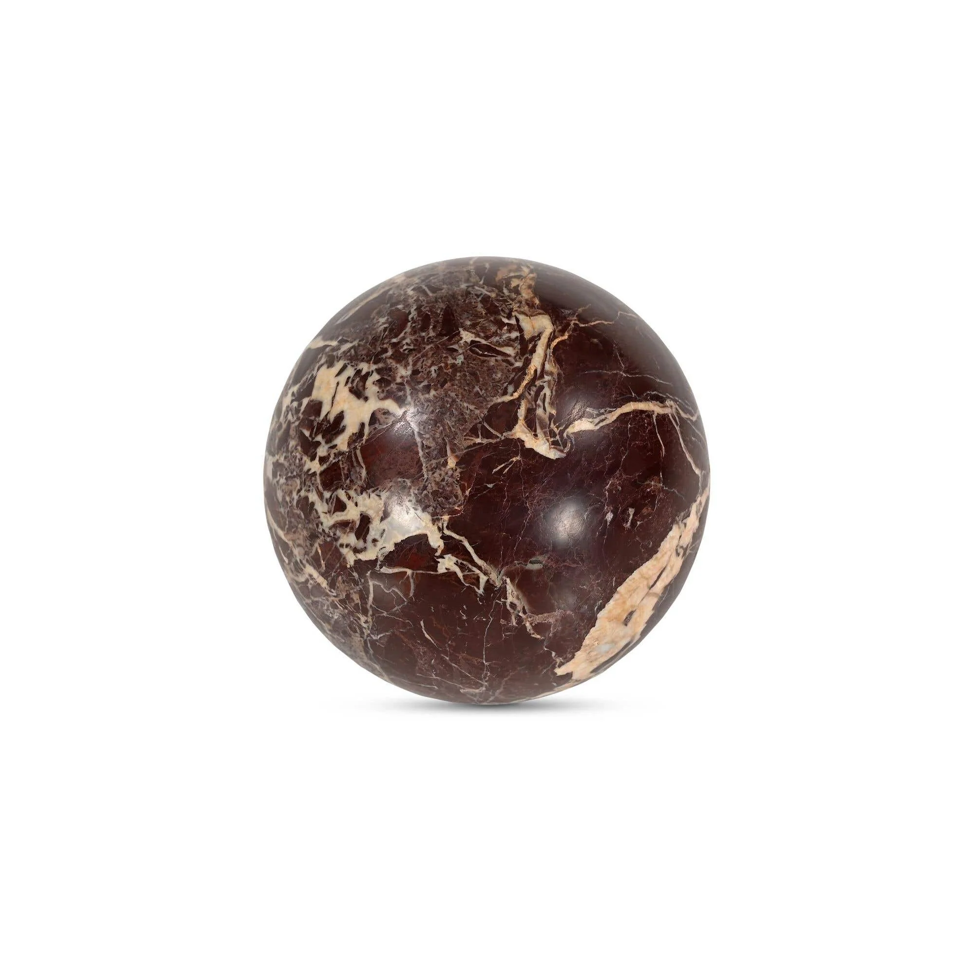 Moe's Home Odessa Sphere Tabletop Accent Red Levanto Marble - Image 7