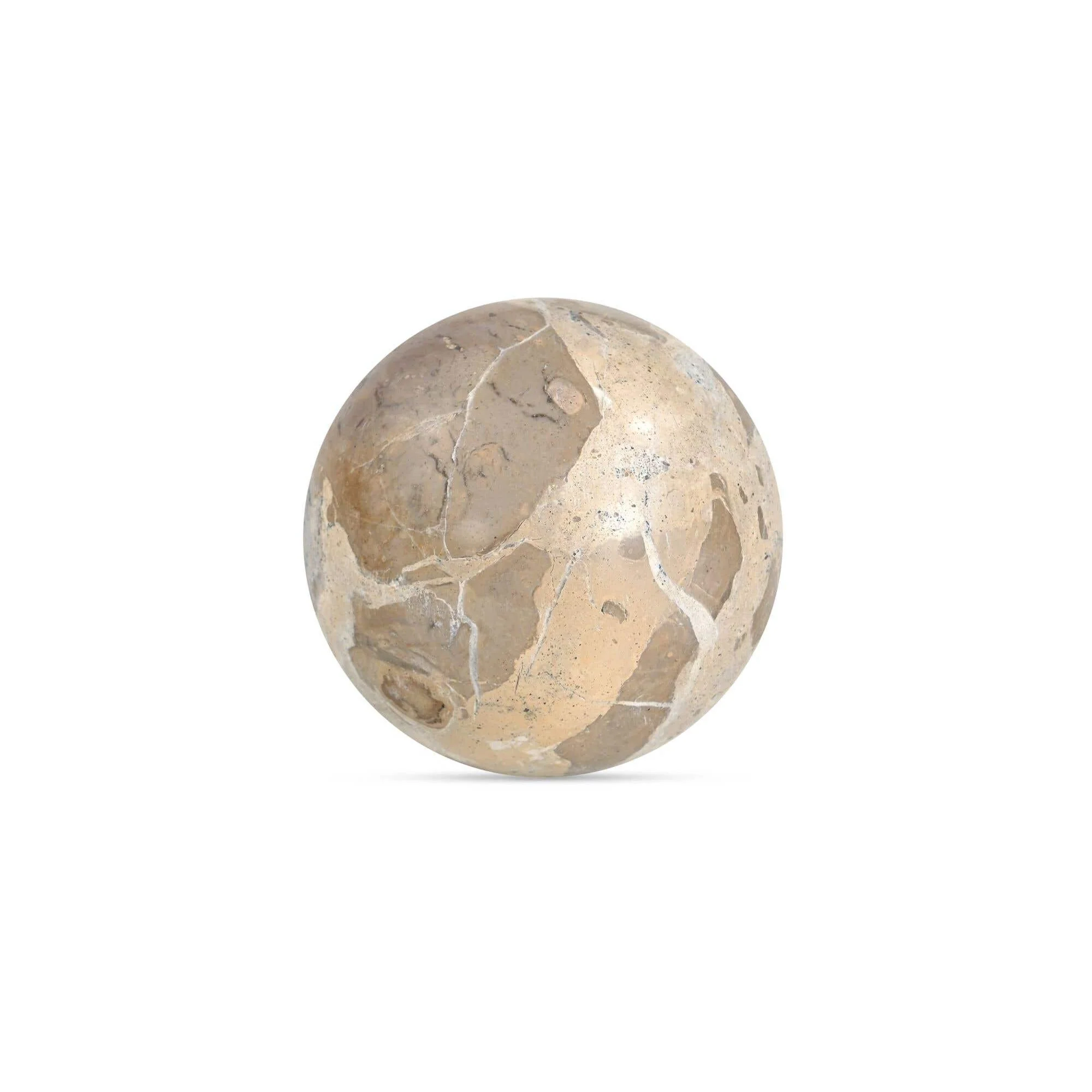 Moe's Home Odessa Sphere Tabletop Accent Tendu Beige Marble - Image 5