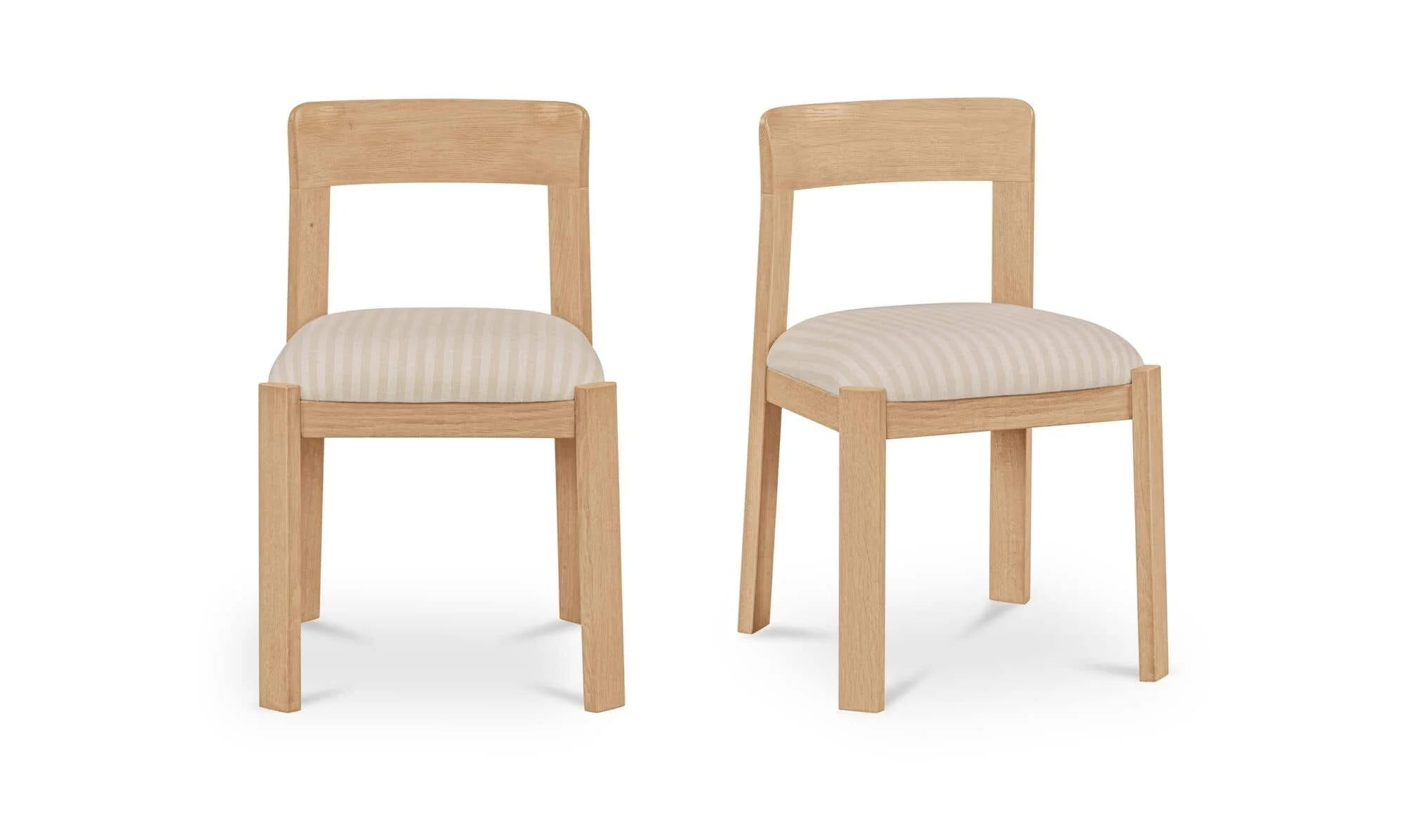 Moe's Home Oli Dining Chair Stripe-Set of Two