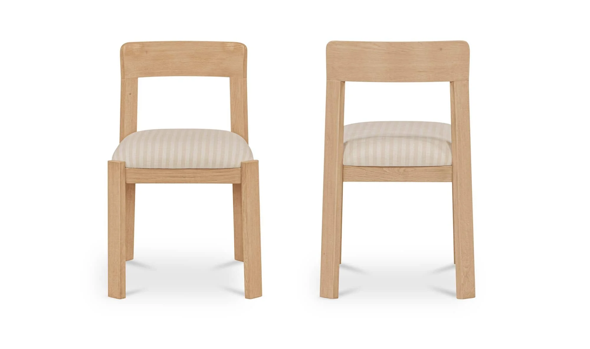 Moe's Home Oli Dining Chair Stripe-Set of Two - Image 3