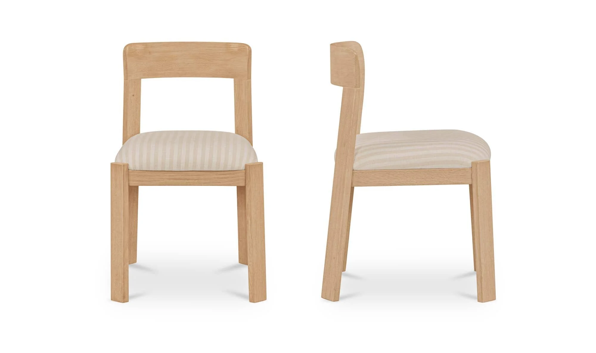 Moe's Home Oli Dining Chair Stripe-Set of Two - Image 4