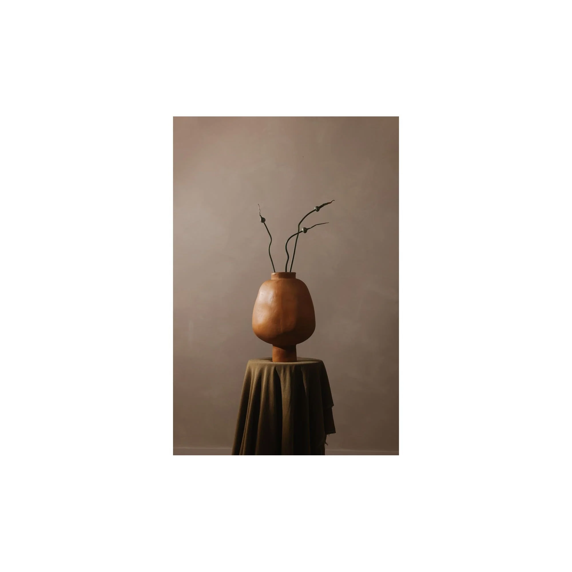Moe's Home Oma Decorative Vessel Beige - Image 4