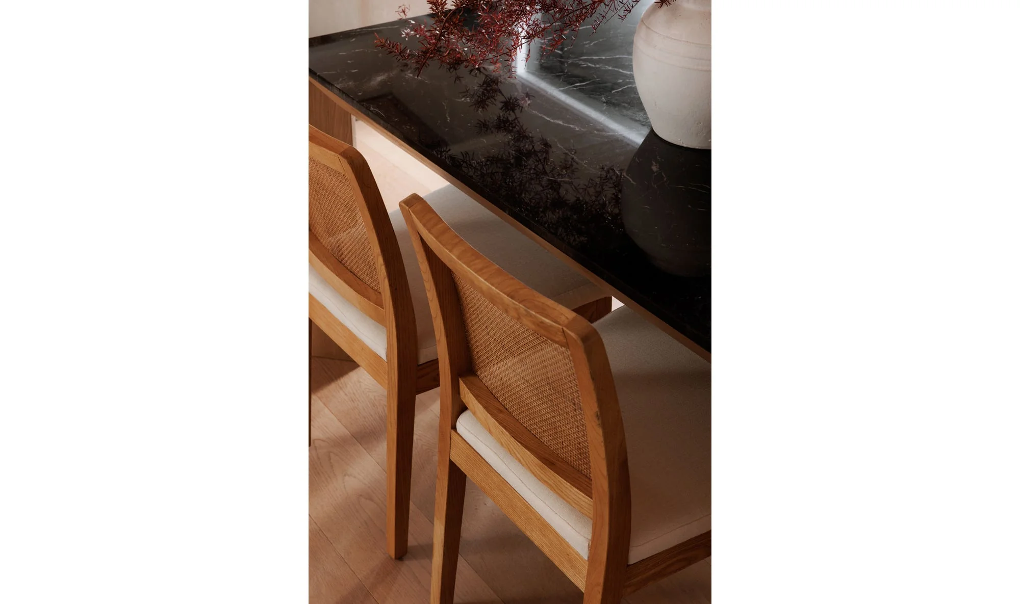 Moe's Home Orville Dining Chair Natural - Set Of Two - Image 2