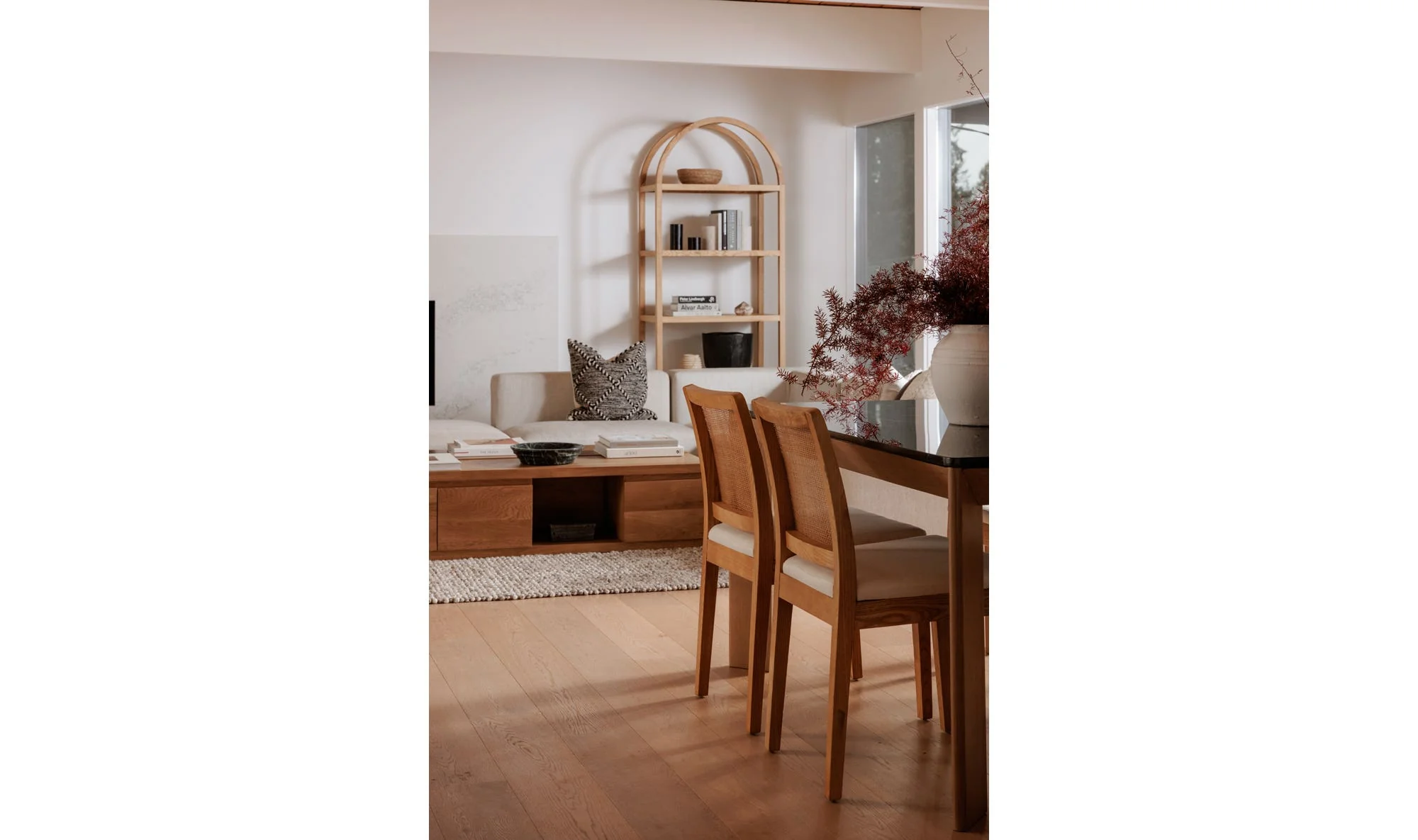 Moe's Home Orville Dining Chair Natural - Set Of Two - Image 3